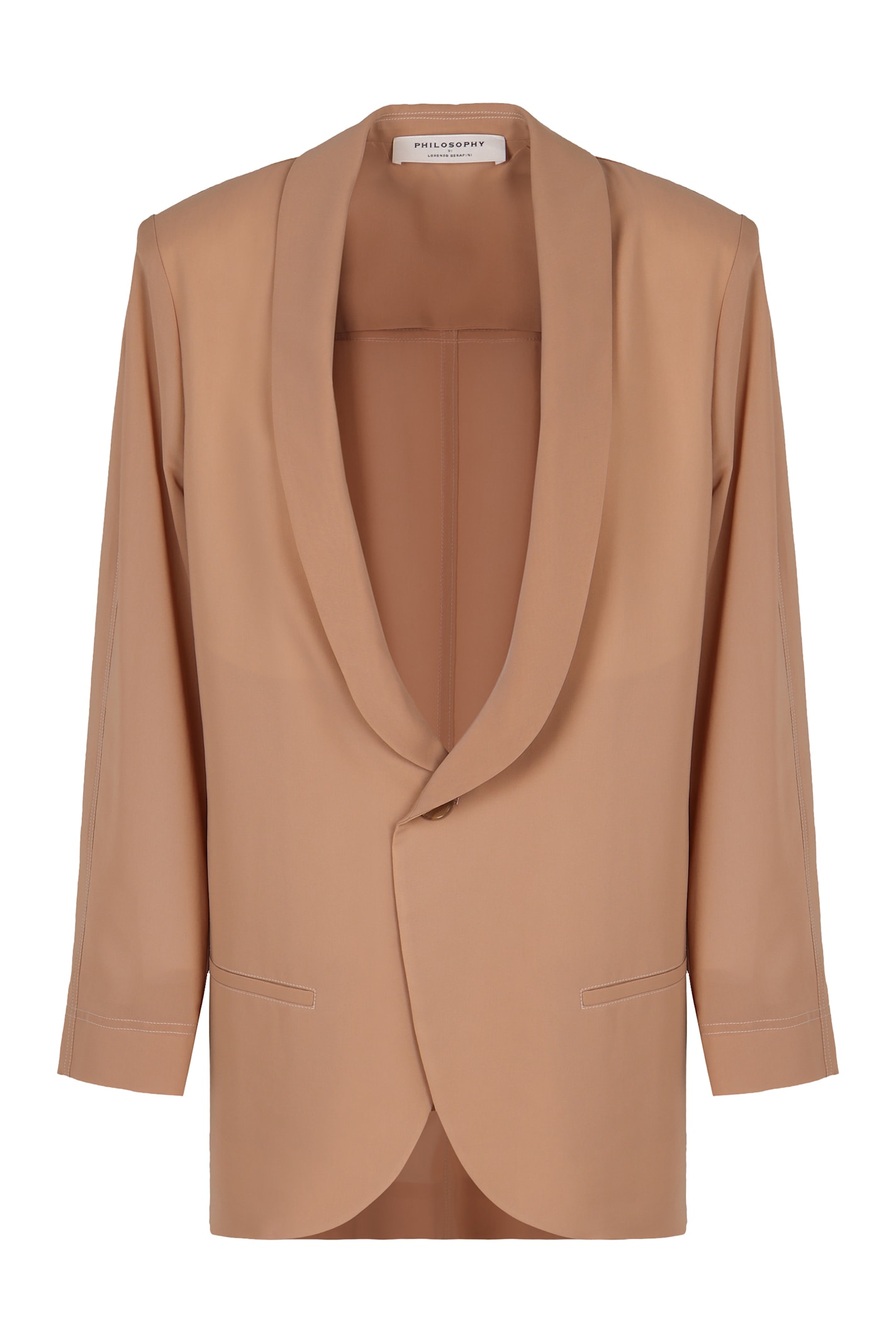 PHILOSOPHY DI LORENZO SERAFINI SINGLE-BREASTED ONE BUTTON JACKET