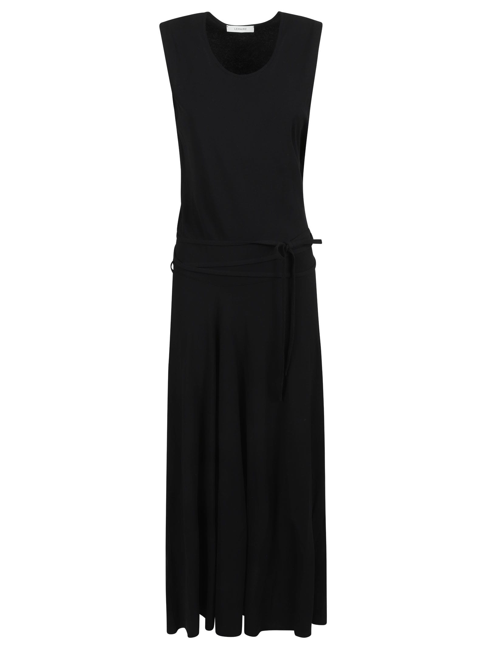 Lemaire Scoop-neck Sleeveless Dress In Black