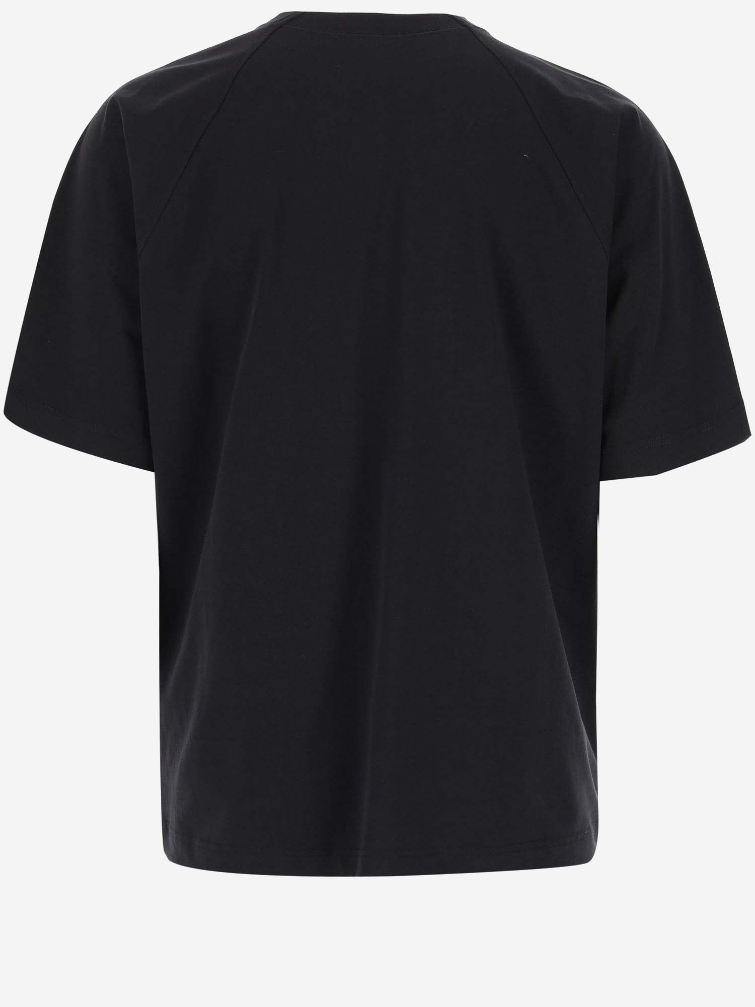 JACQUEMUS STRETCH COTTON T-SHIRT WITH LOGO