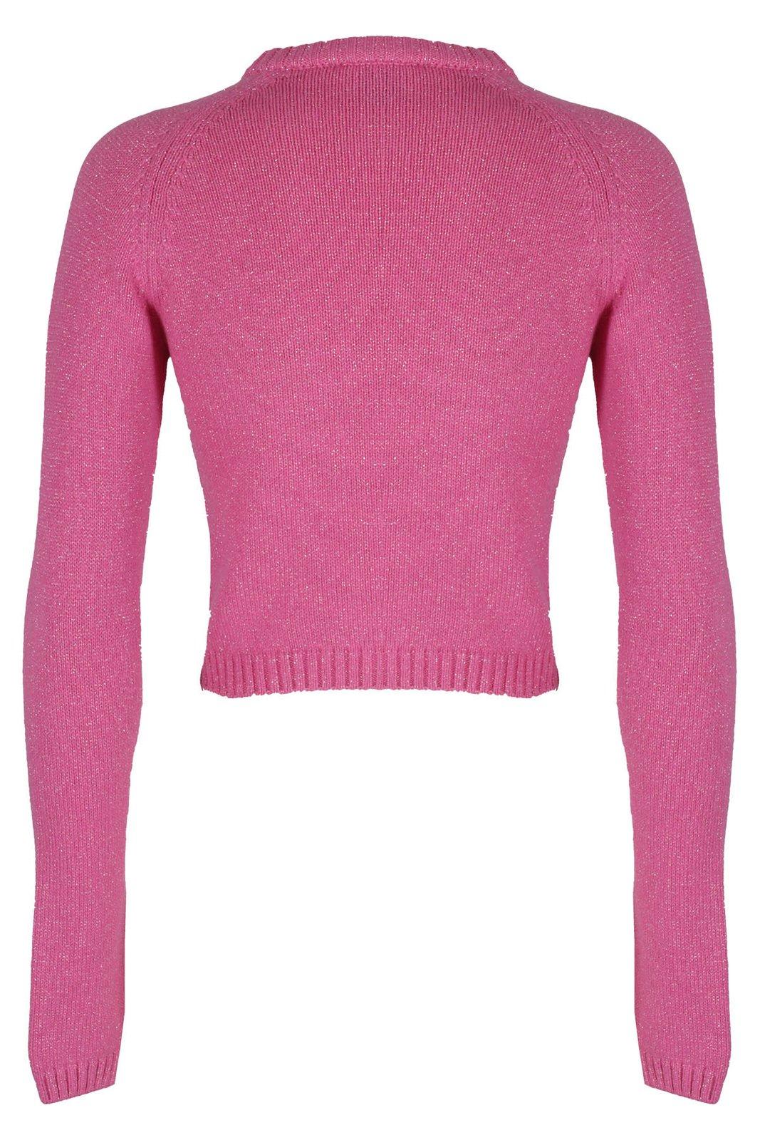 Shop Chiara Ferragni Cut-out Detailed Knitted Jumper