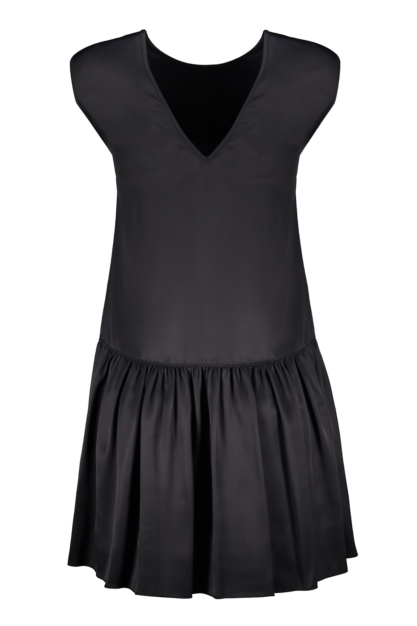 Lanvin Round-neck Sleeveless Minidress In Black