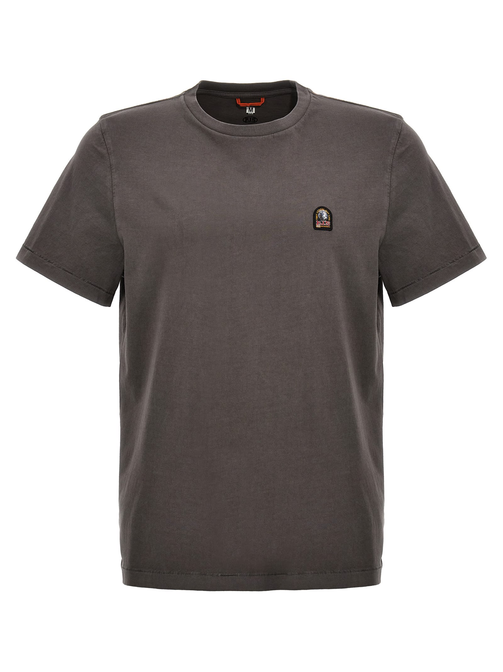 Shop Parajumpers Logo Patch T-shirt In Gray