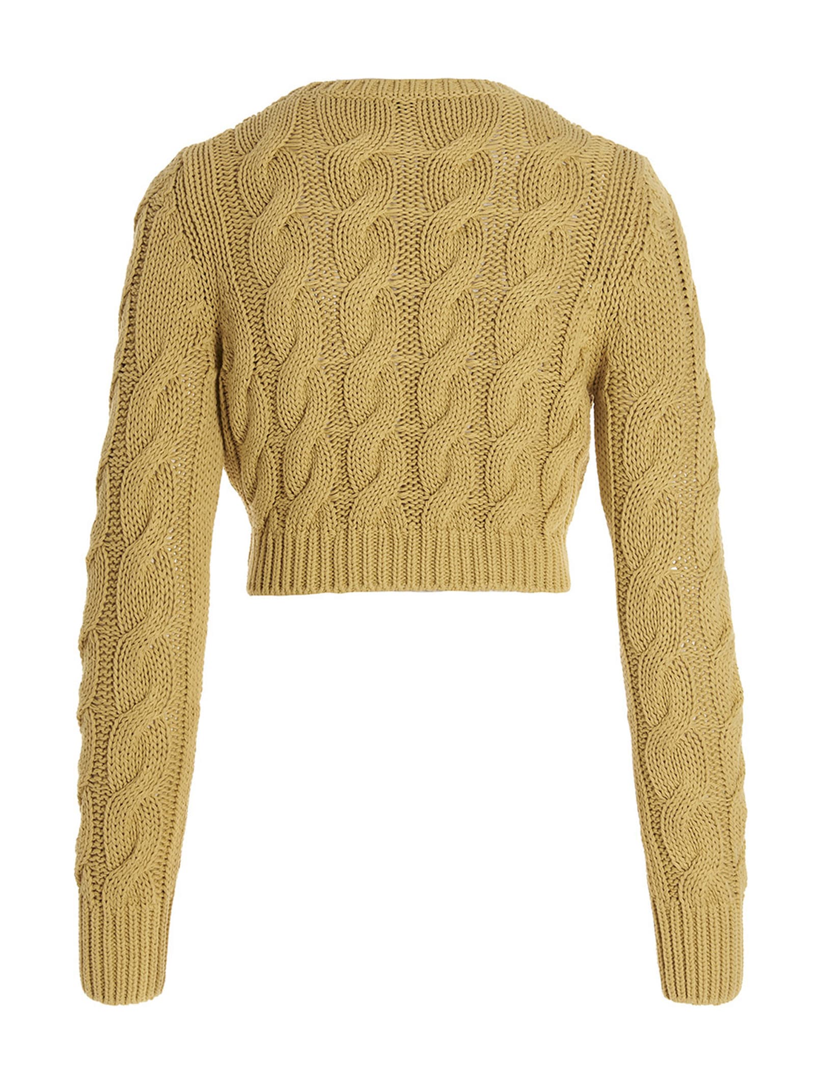 Shop Max Mara Sphinx Sweater In Yellow