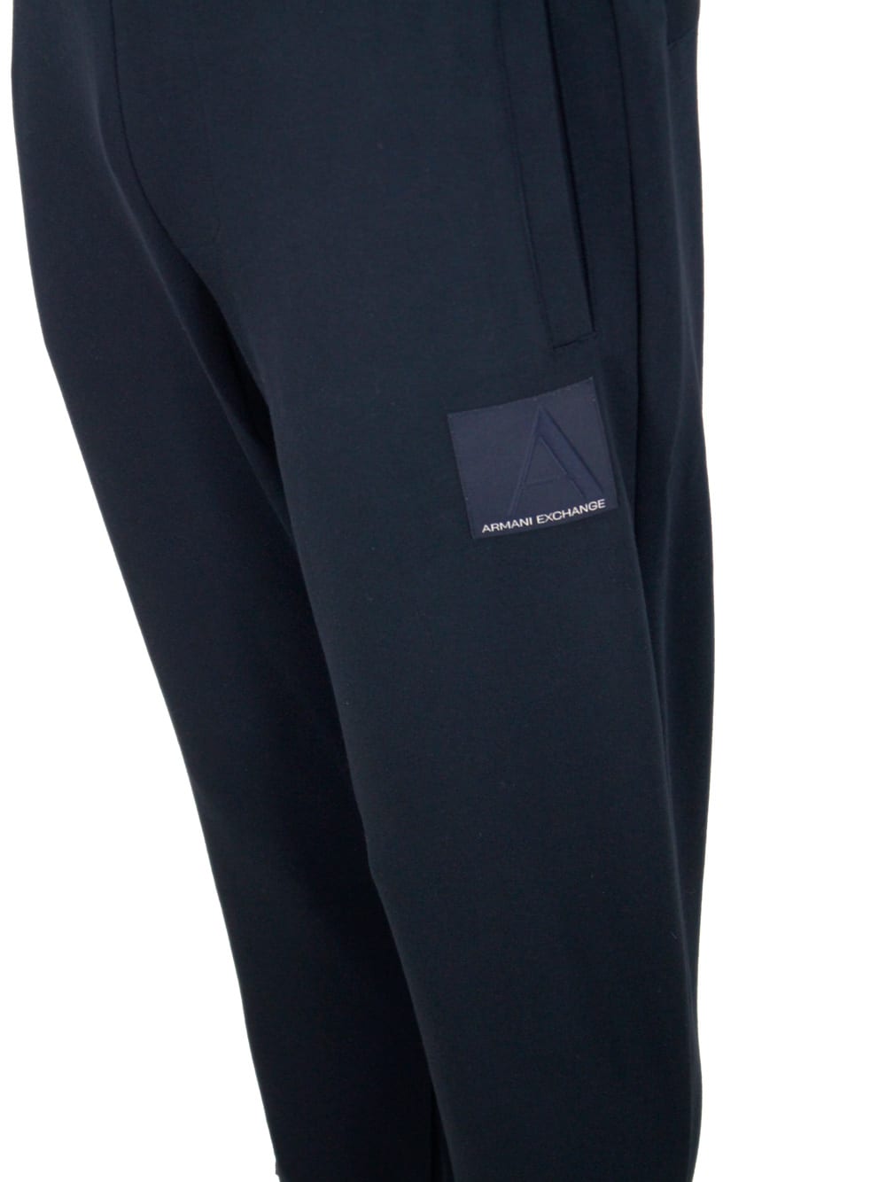 Shop Armani Exchange Pants In Blue