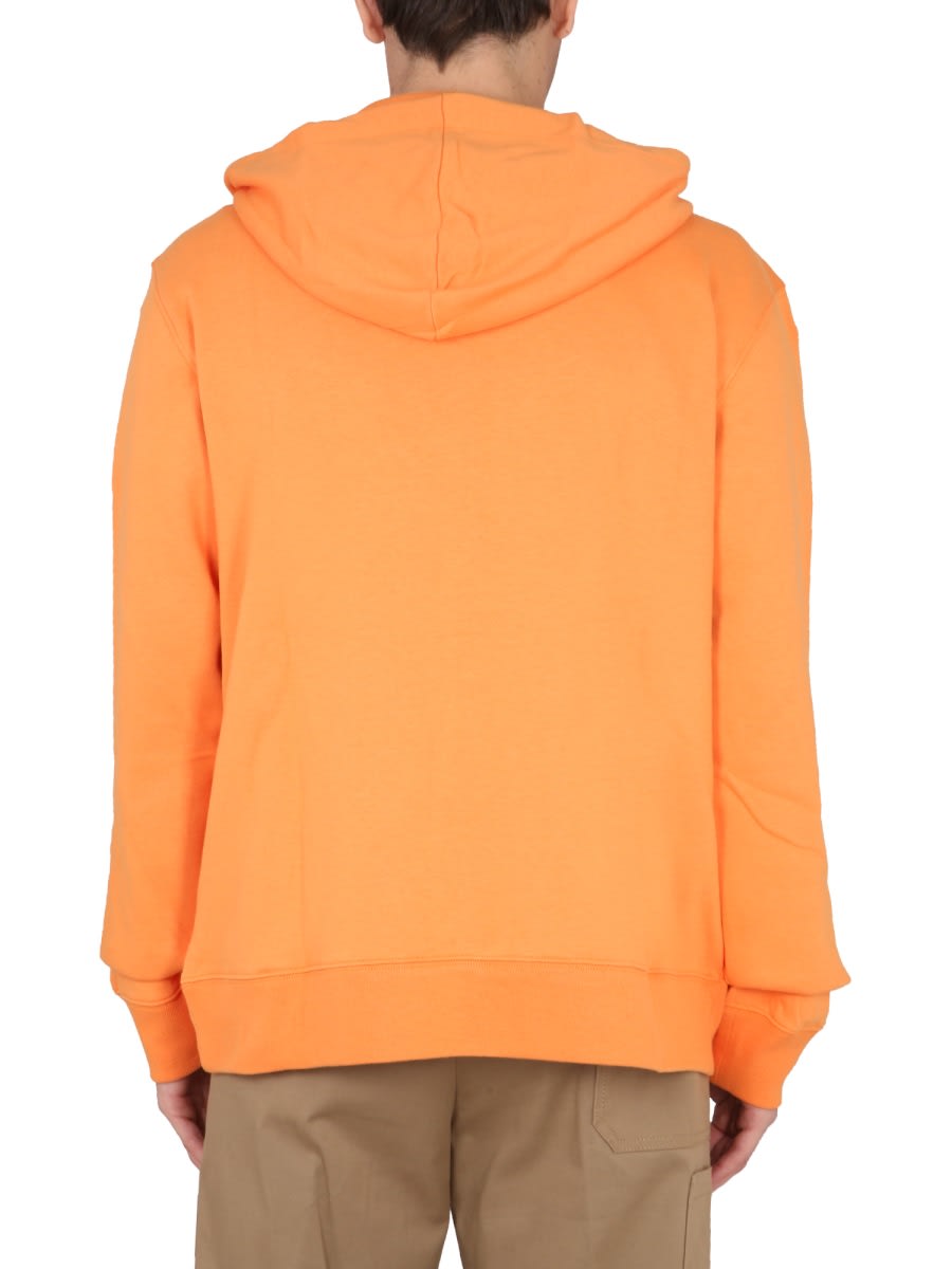 Shop Etro Zip Sweatshirt. In Orange