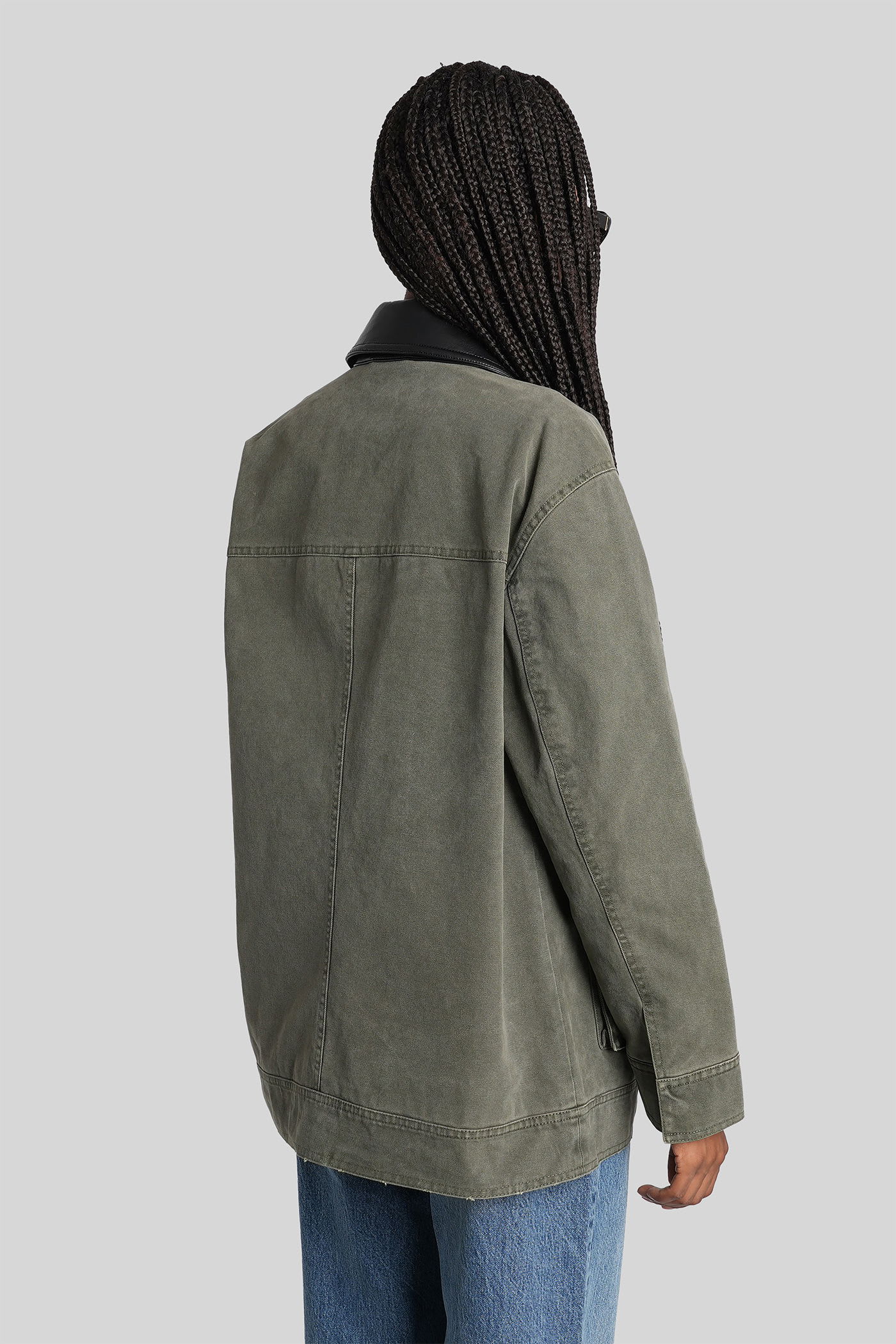 Anine Bing Sean Patch-pocket Military Jacket In Green