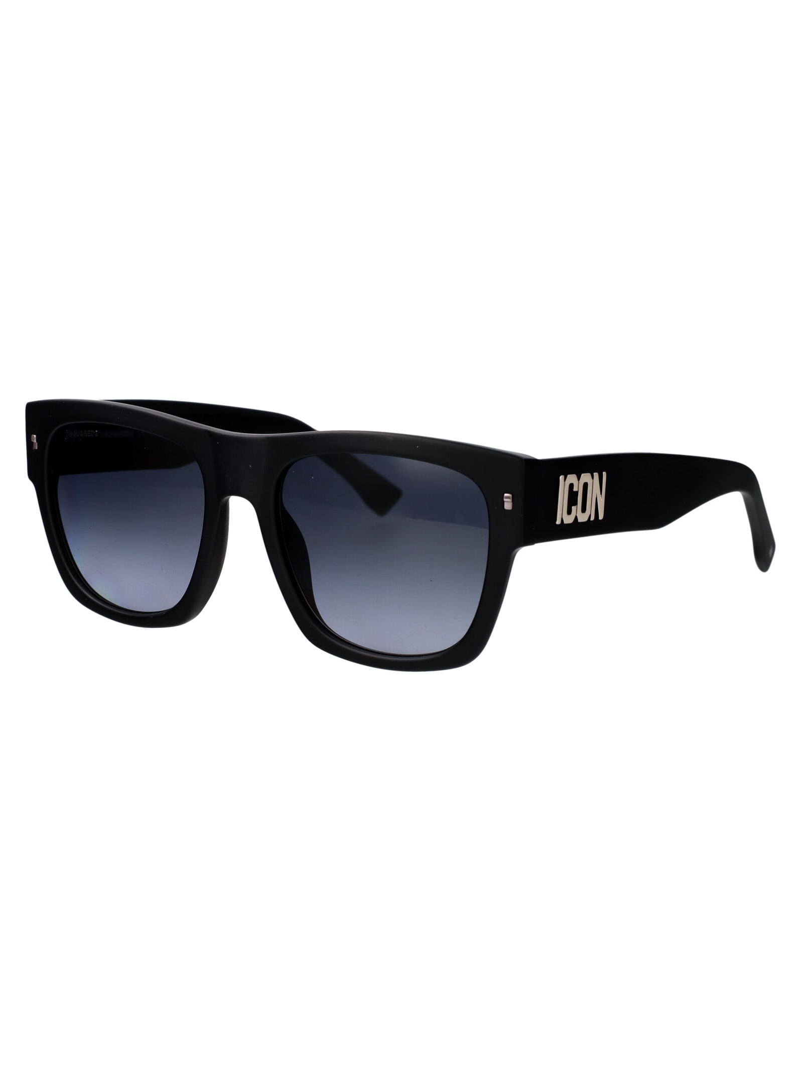 Shop Dsquared2 Icon 0004/s Sunglasses In P5i9o Mtblkpall