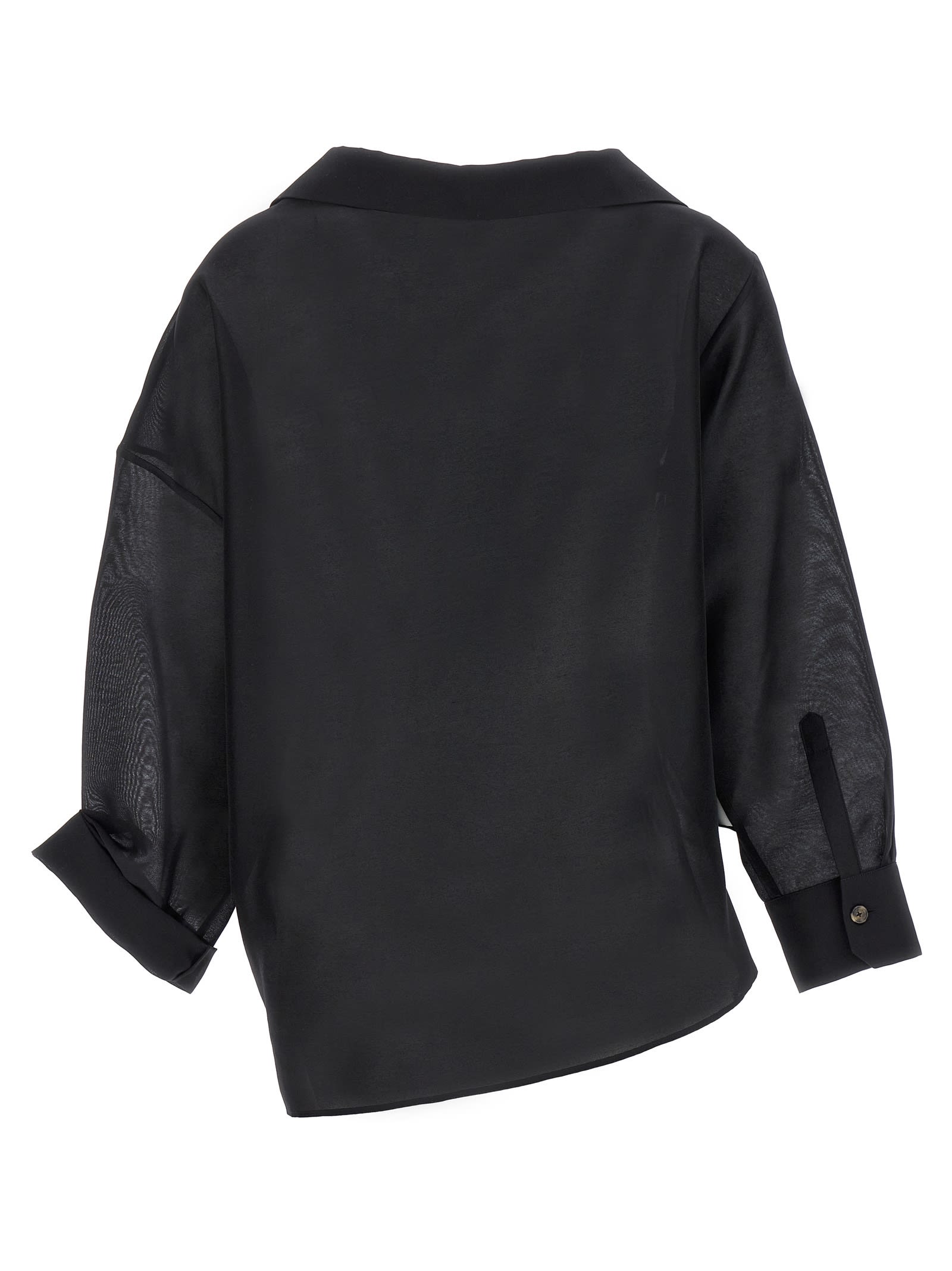 Shop A.w.a.k.e. Asymmetric Shirt In Black