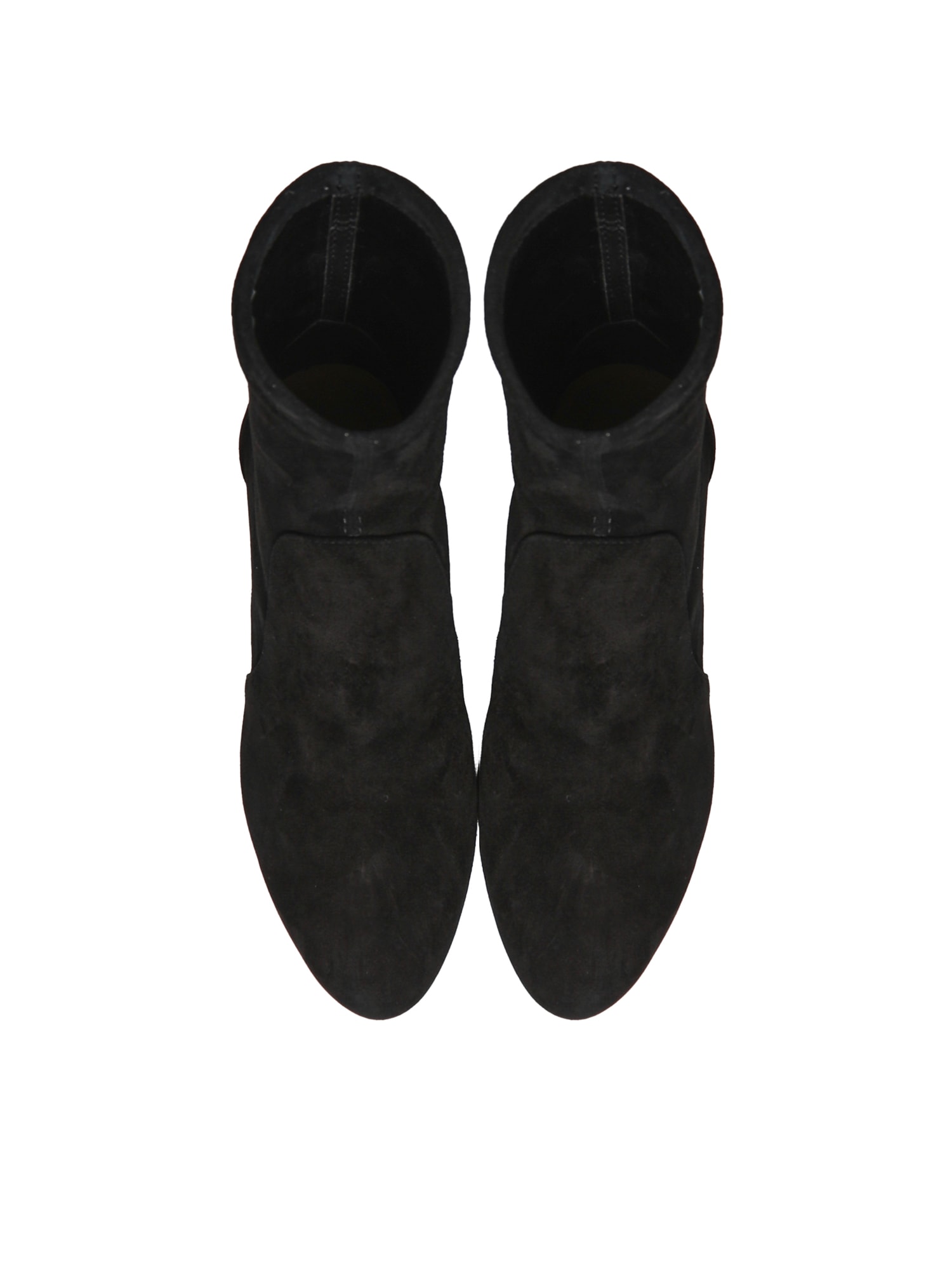 Stuart Weitzman Yuliana Suede Sock Boots In Black