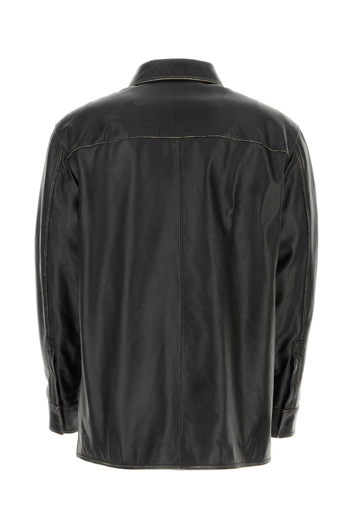 Loewe Black Nappa Leather Shirt
