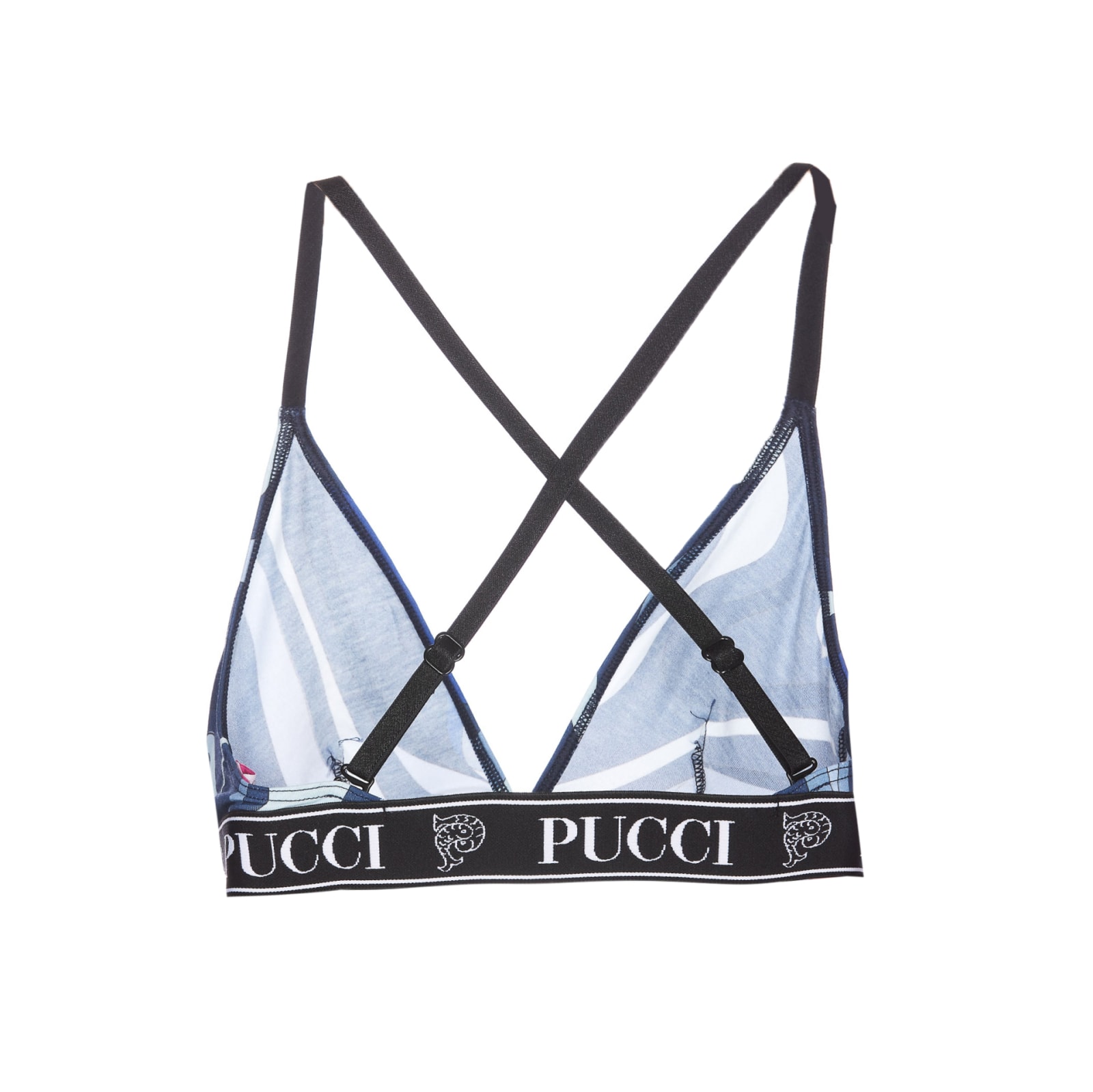 Shop Pucci 3pack Bra In Blue