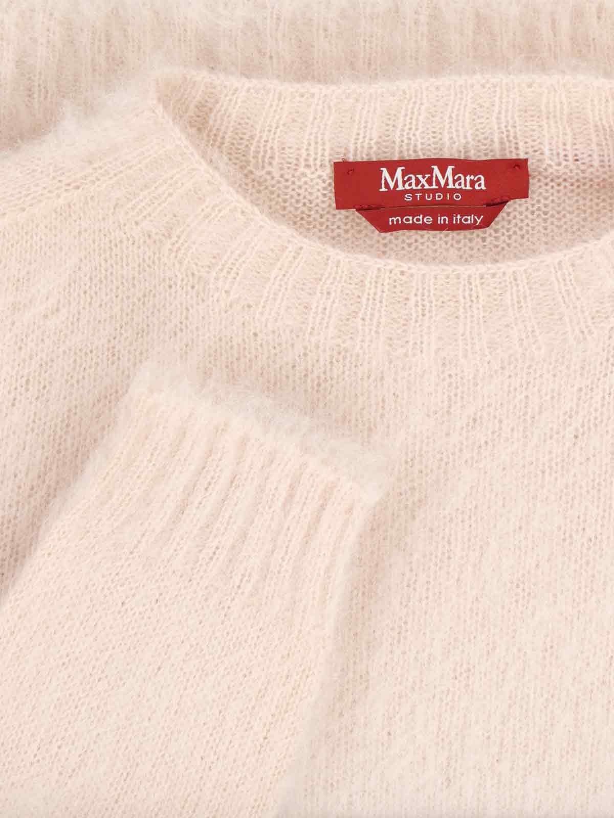 Max Mara Mohair Blend Sweater In Neutral