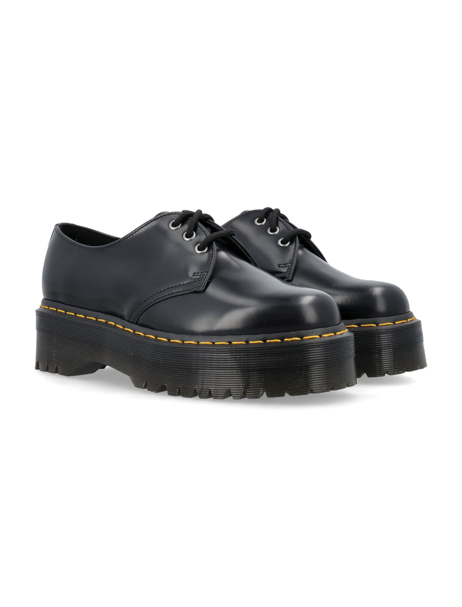 Shop Dr. Martens' Quad Laced Shoes In Black