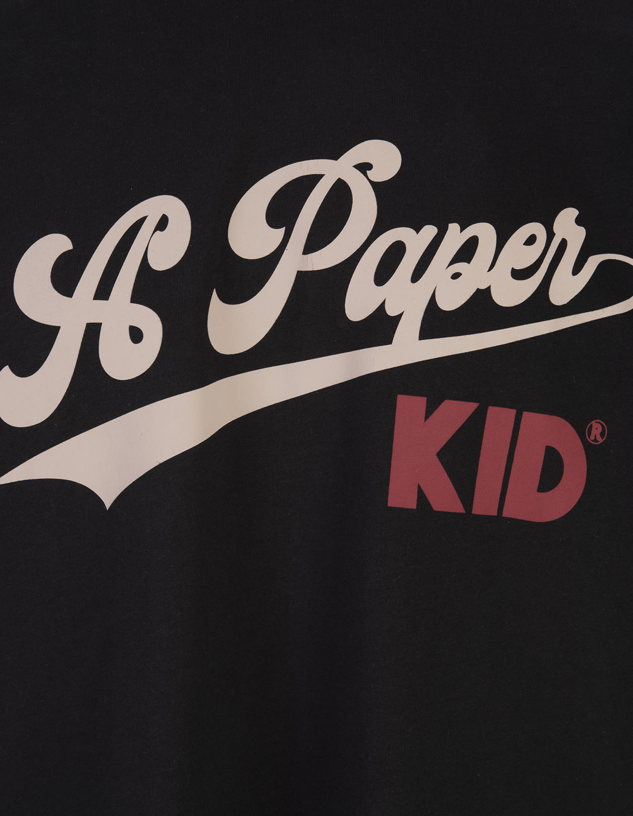 Shop A Paper Kid Black T-shirt With  Graphic Print