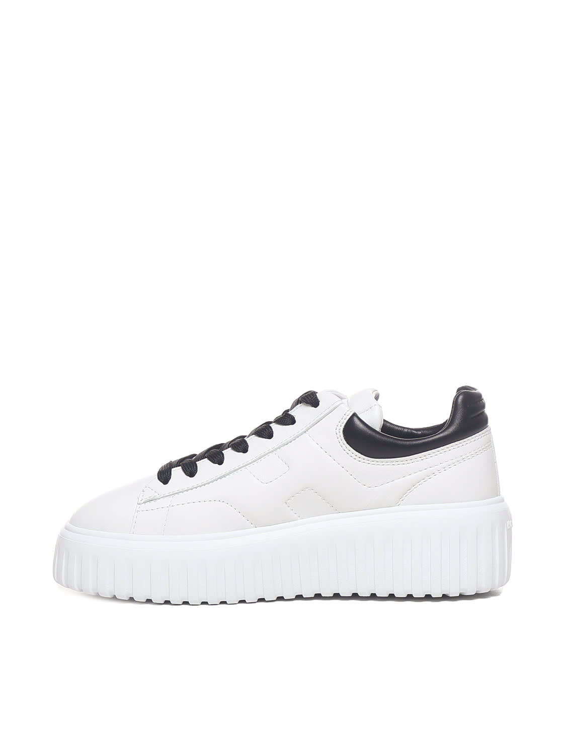 Shop Hogan H-stripes Sneakers In White