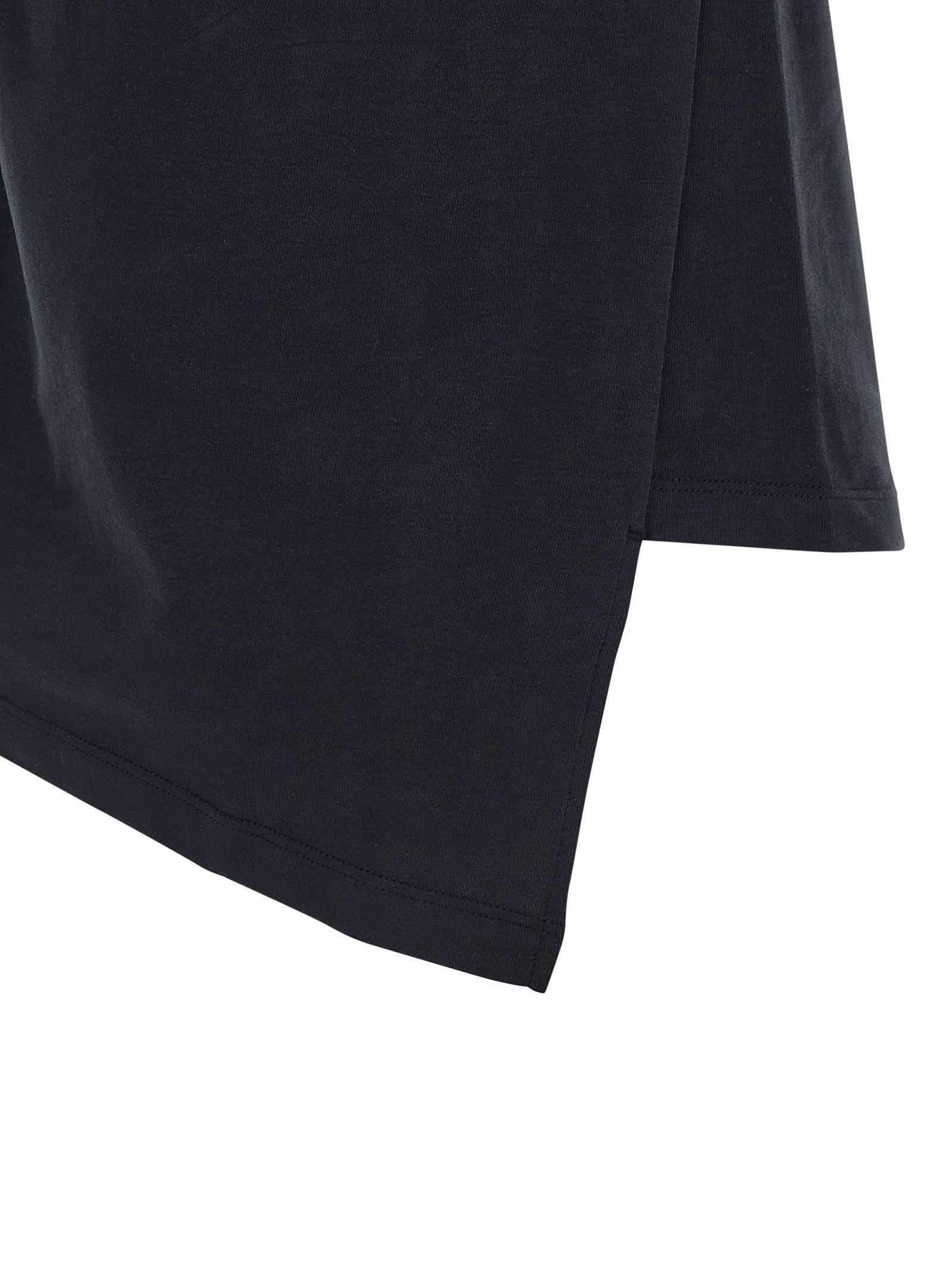 Isabel Marant Sebani Padded Asymmetric T-shirt In Black