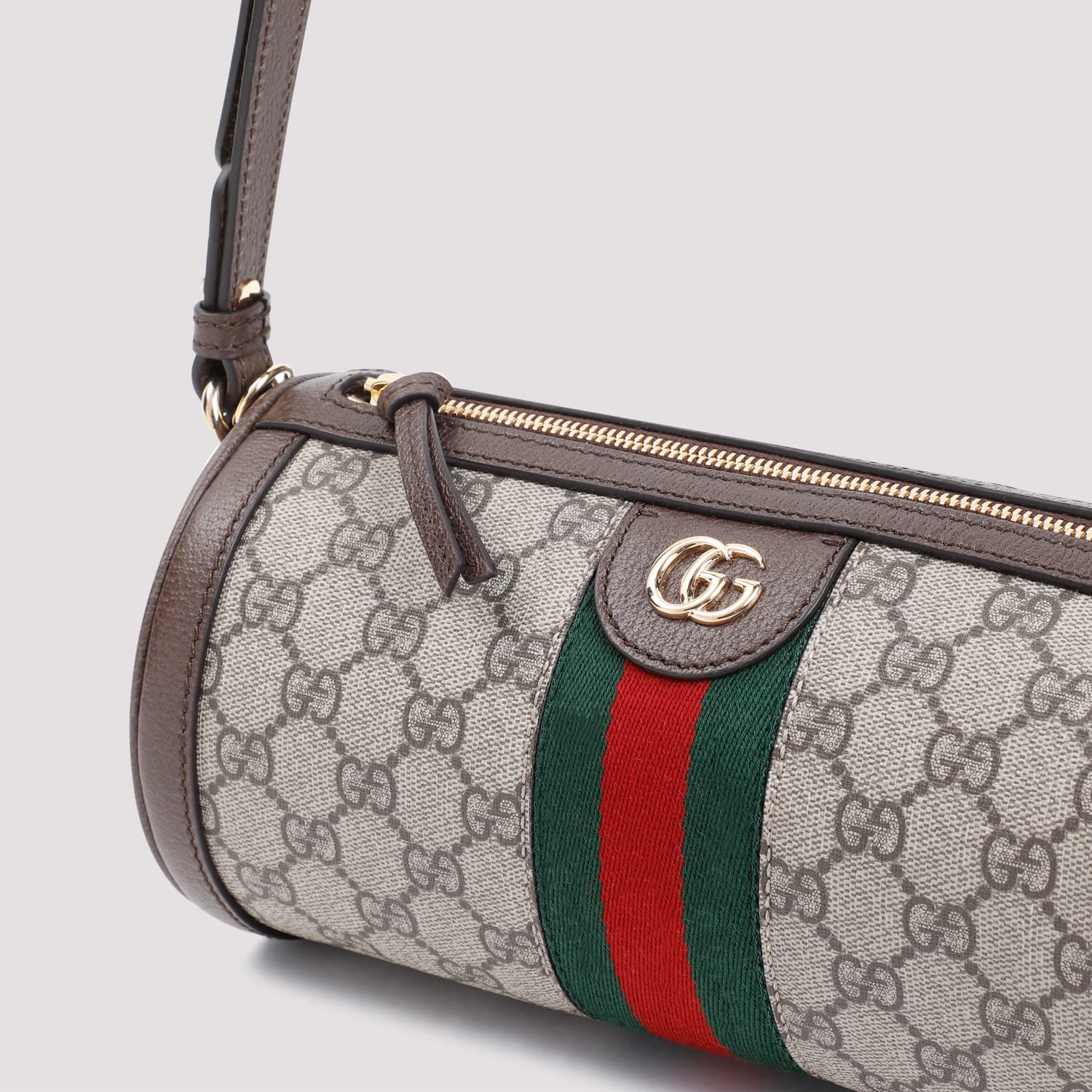 Shop Gucci Ophidia Shoulder Bag In B.eb N.acero