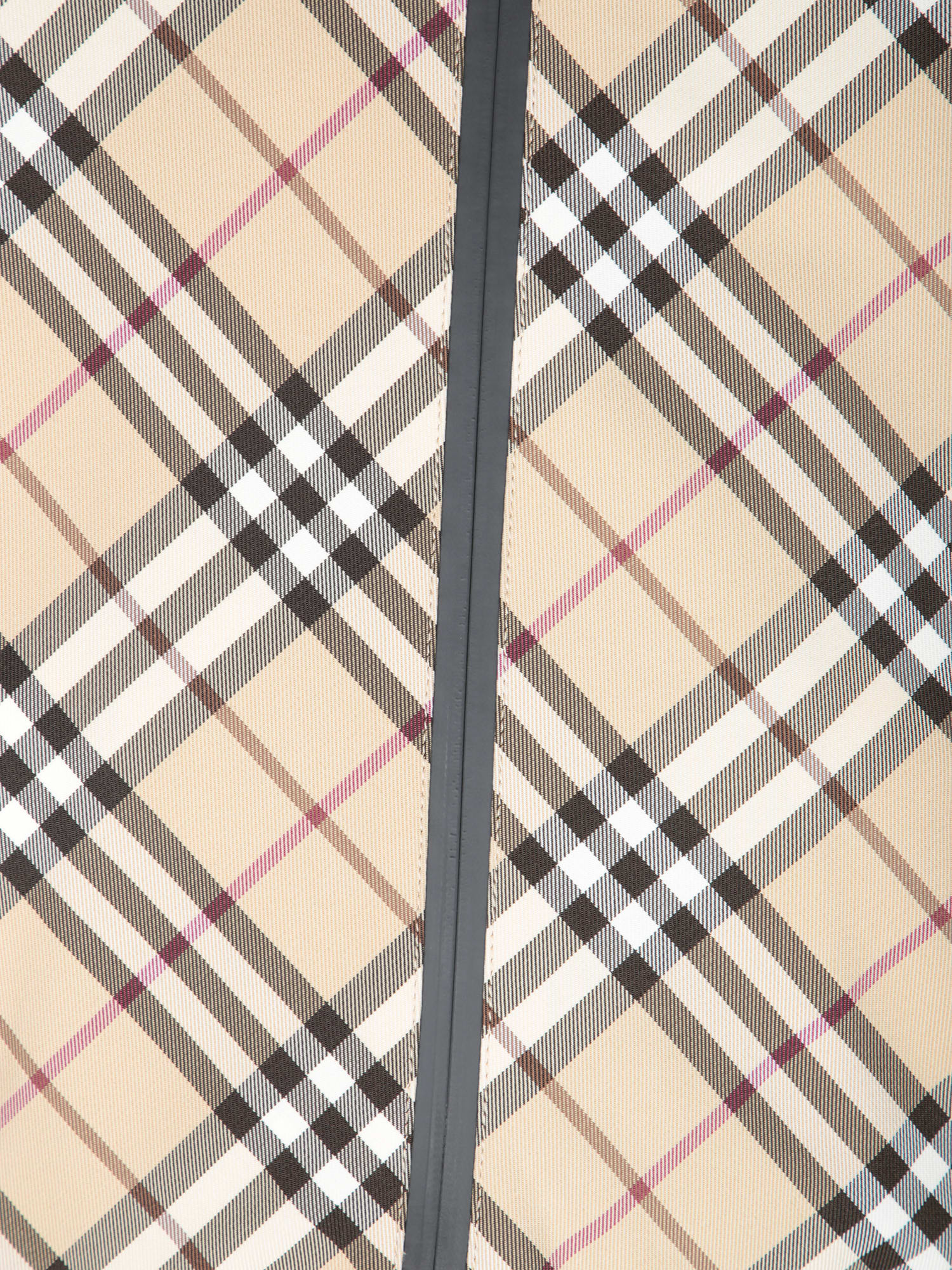 Burberry Checked Reversible Hooded Jacket In Beige