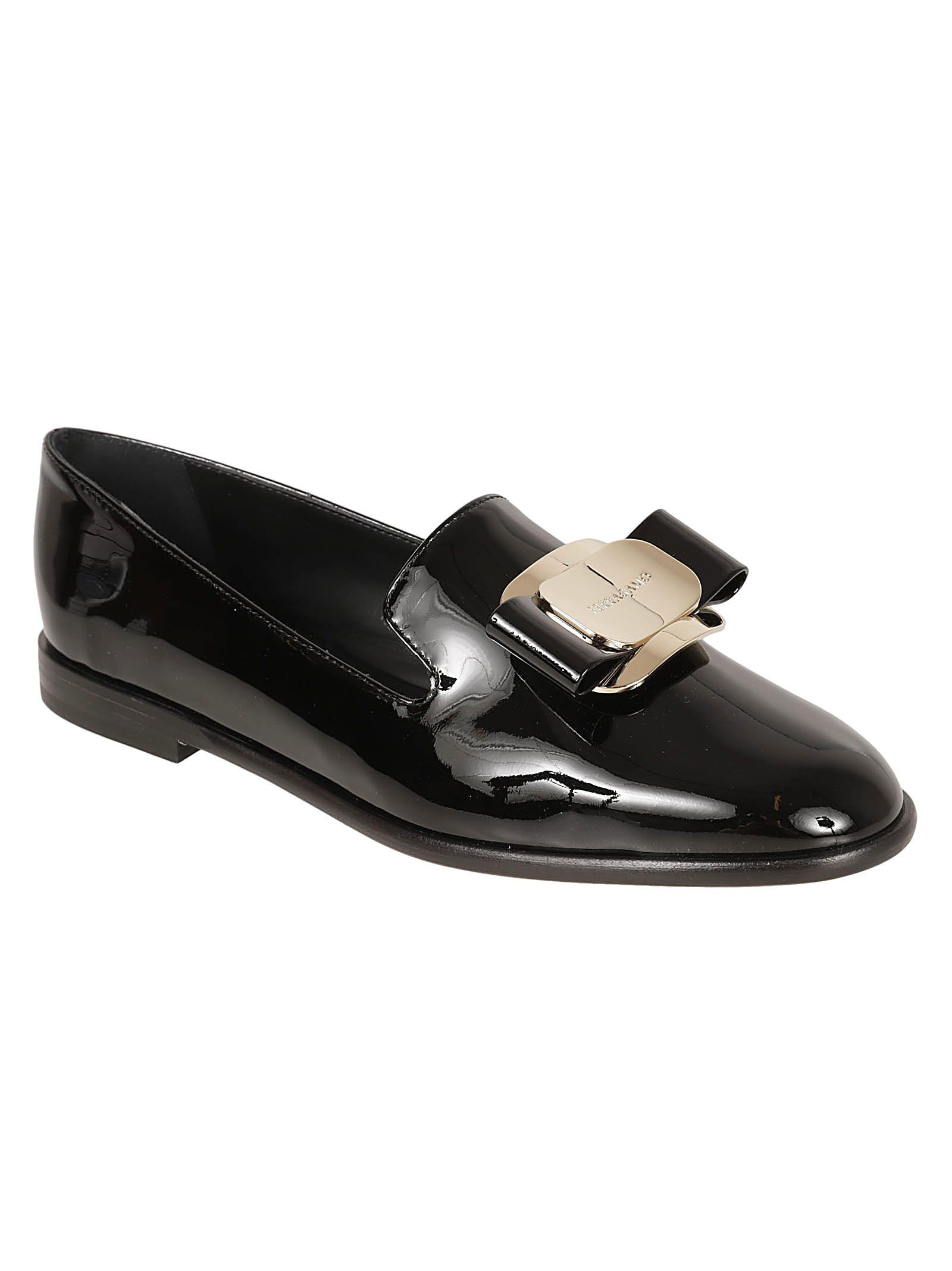 Ferragamo Zamira Ballerinas In Black
