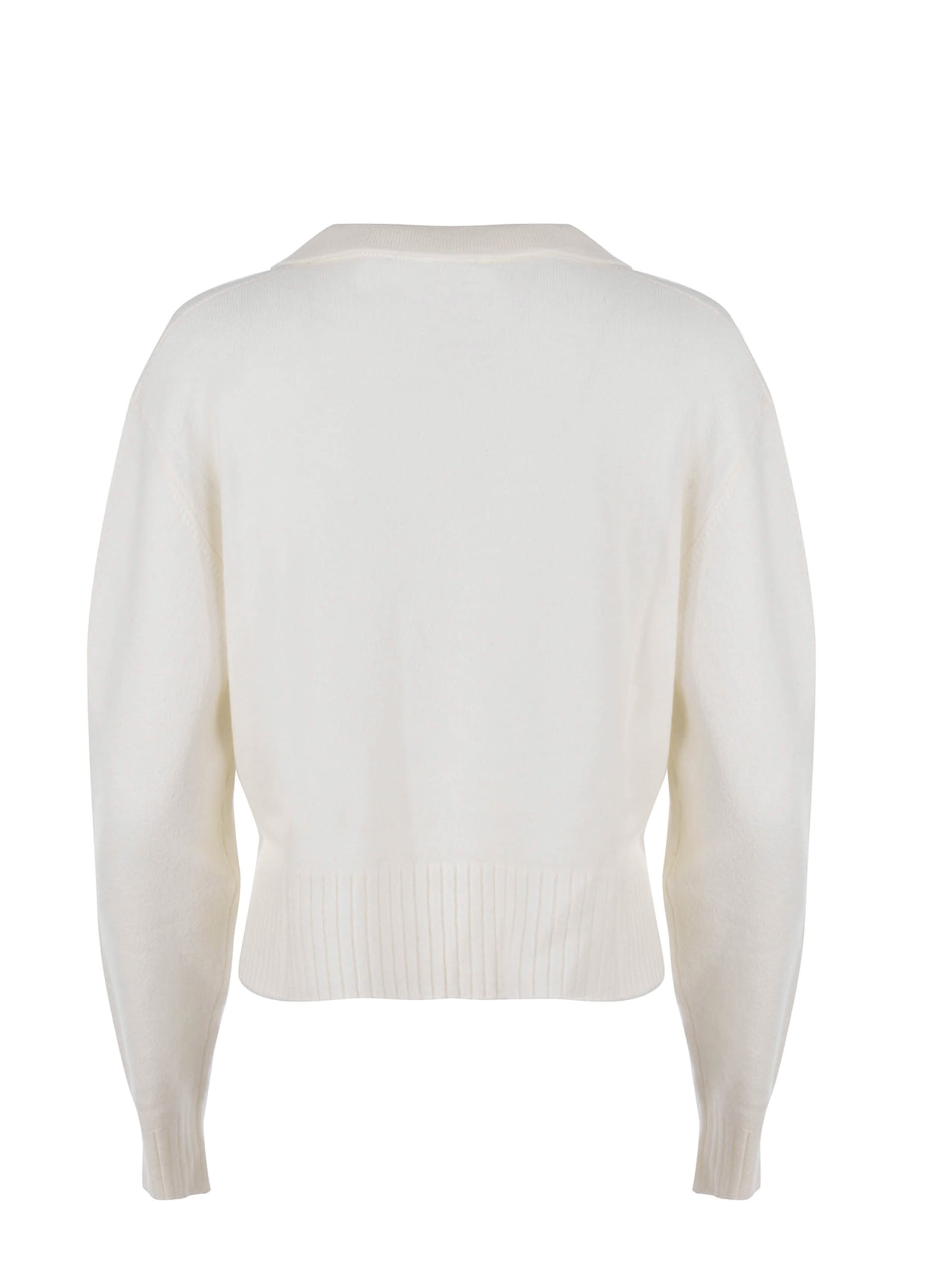 Shop Pinko Sweater  Profumo Made Of A Cashmere Blend In White