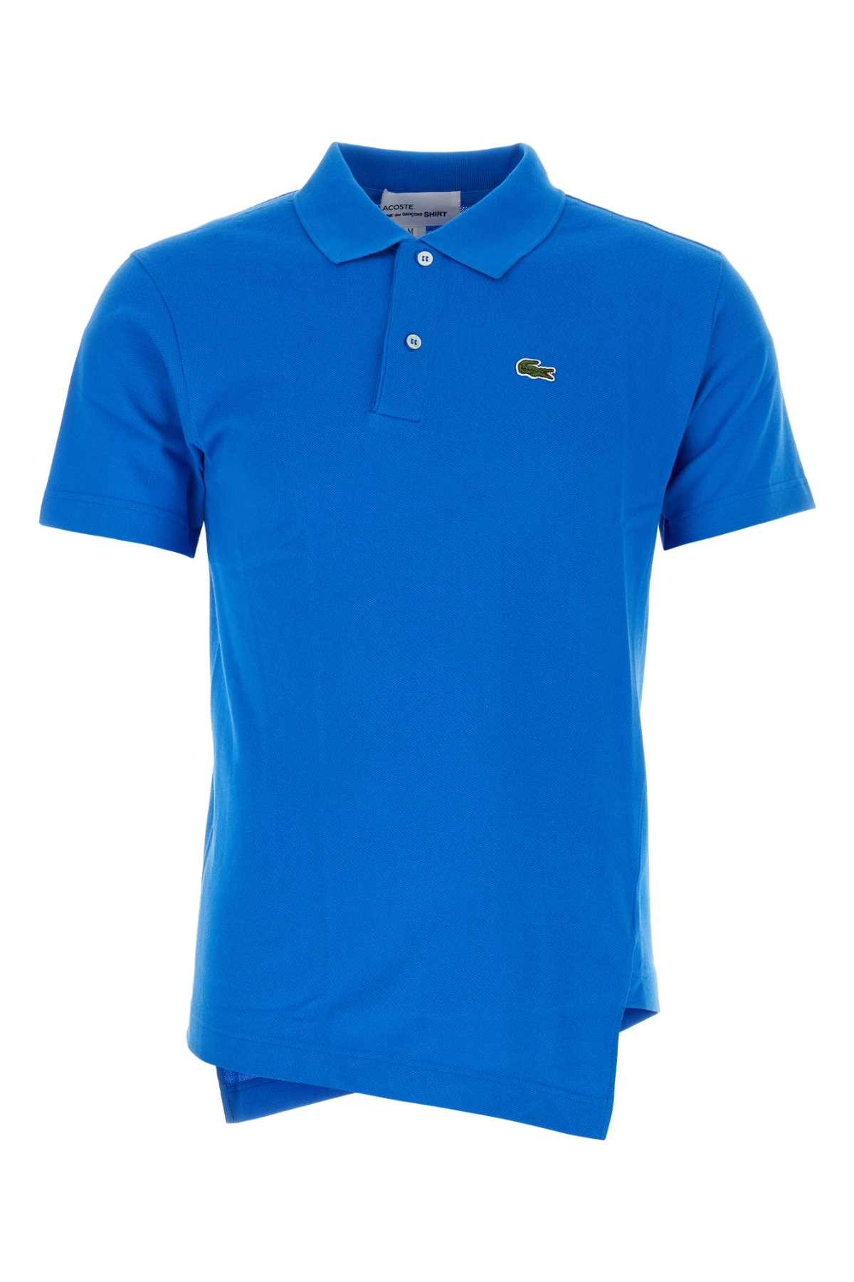 Cerulean Blue Piquet Comme Des Garã§ons Shirt X Lacoste Polo Shirt
