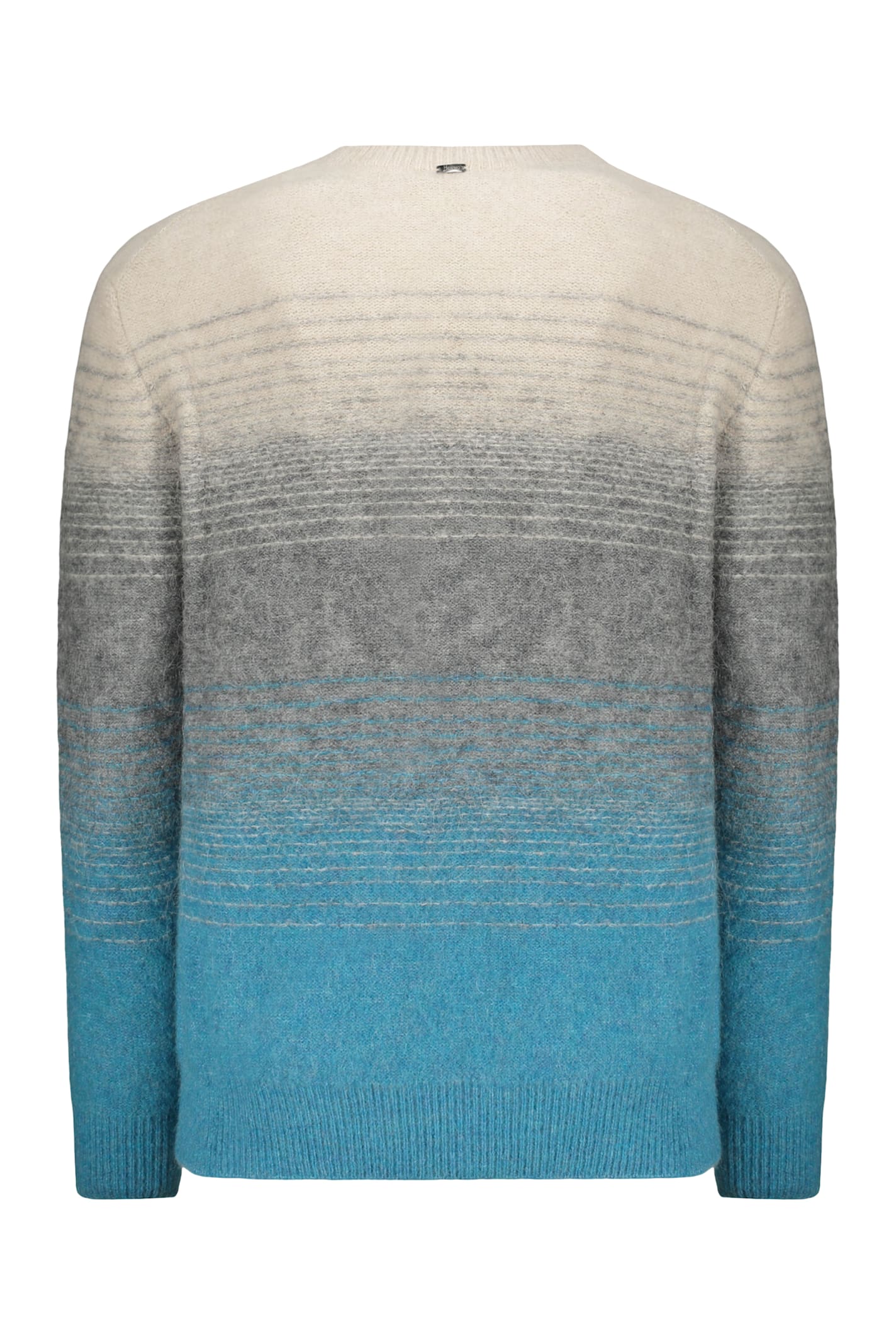 Herno Long Sleeve Crew-neck Sweater In Gray