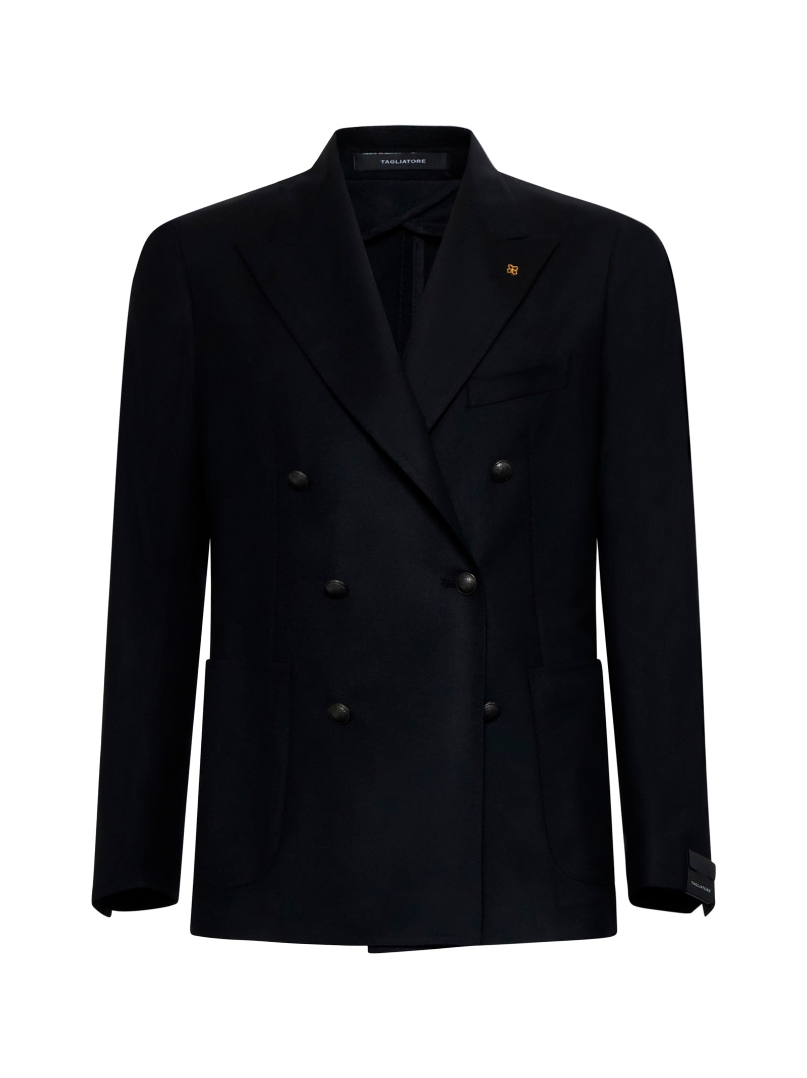 Shop Tagliatore Blazer In Black