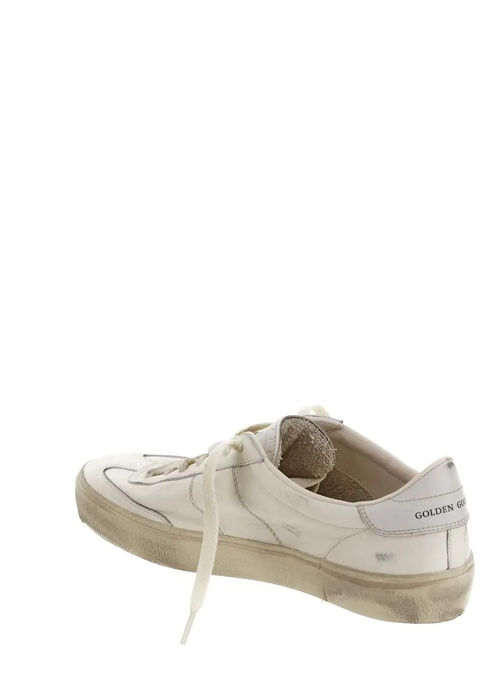 Shop Golden Goose Soul Star Sneakers In White/milk