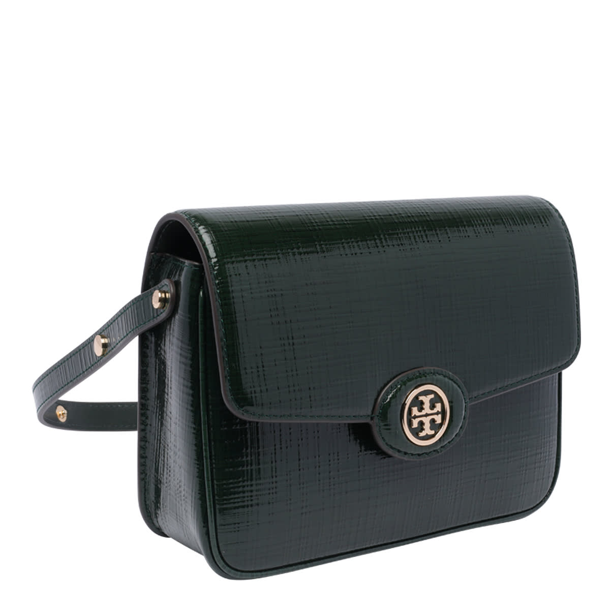 Shop Tory Burch Robinson Convertible Shoulder Bag In Green