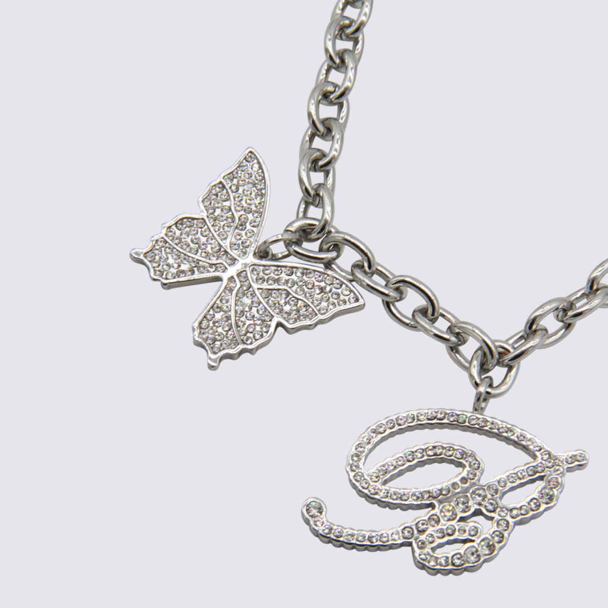 Blumarine Charm Bracelets Crystal Embellishments In Metallic