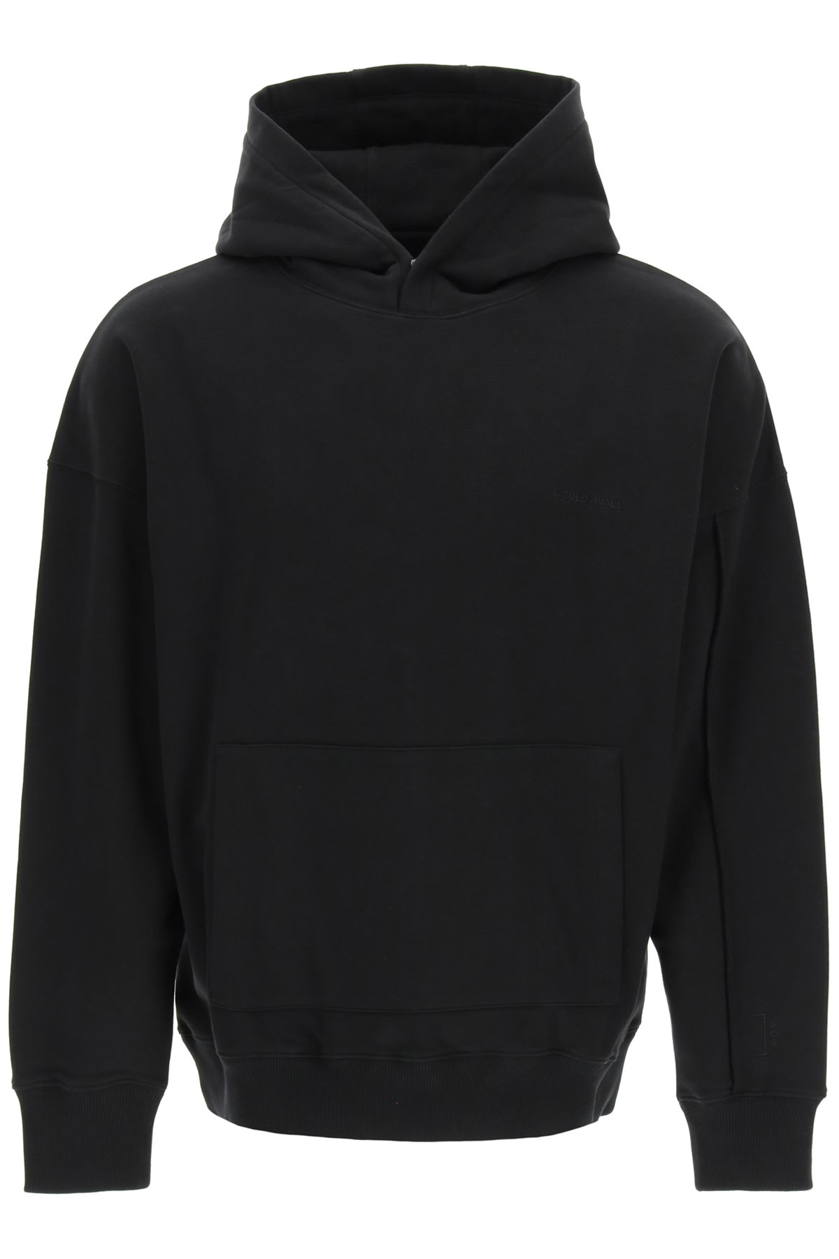 A-COLD-WALL* HOODIE WITH LOGO EMBROIDERY,ACWMW030 BLACK
