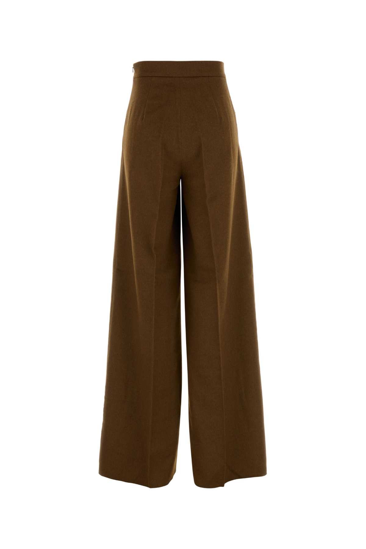 Max Mara Pantalone Dalla Gamba Ampia Axe1234 In Cammello Donna In Multi