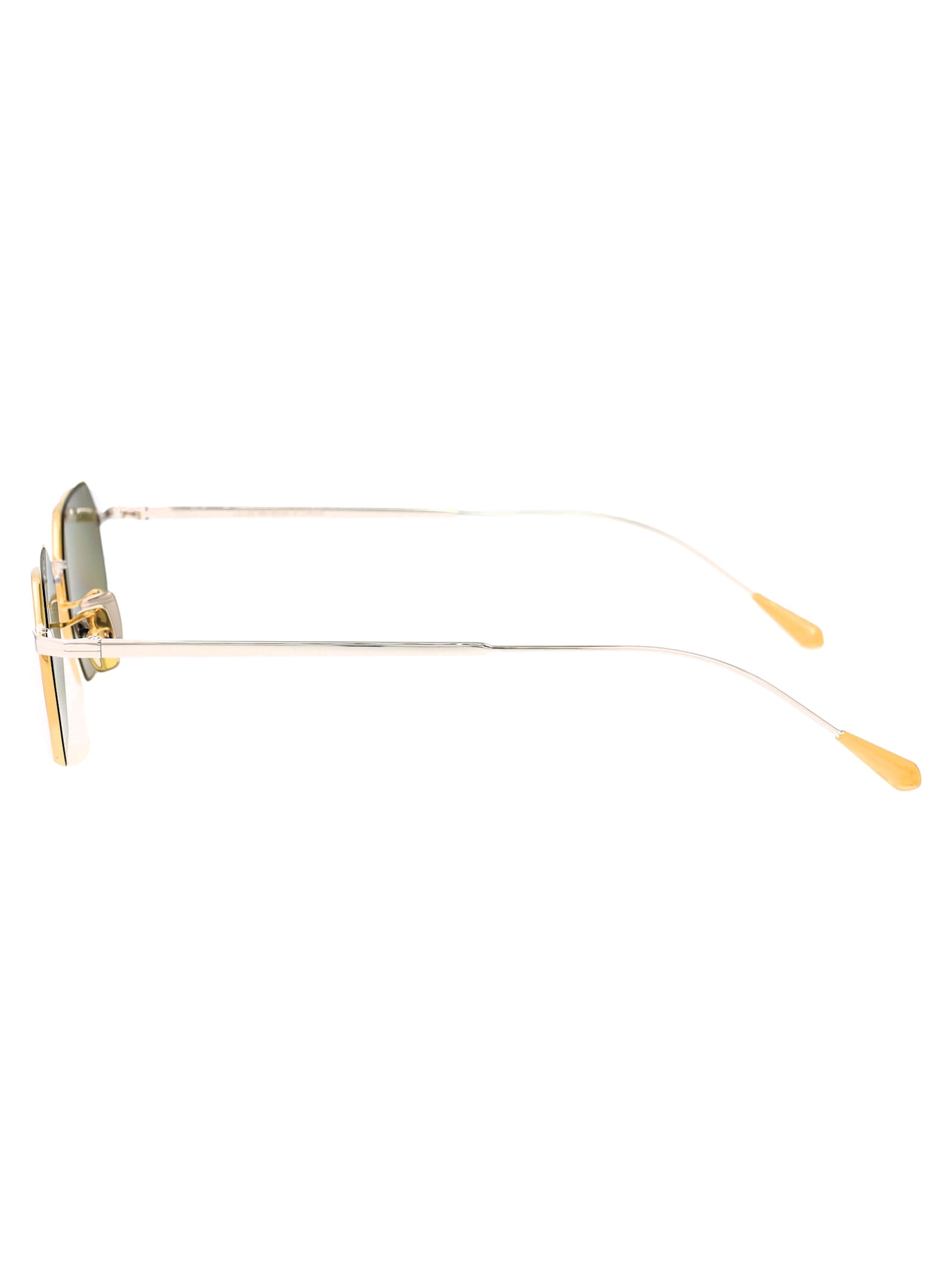 Shop Cutler And Gross 0005 Sunglasses In 04 Rhodium/gold