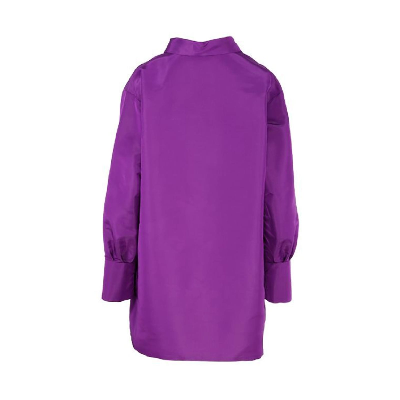 Shop Valentino Silk Dress In Purple