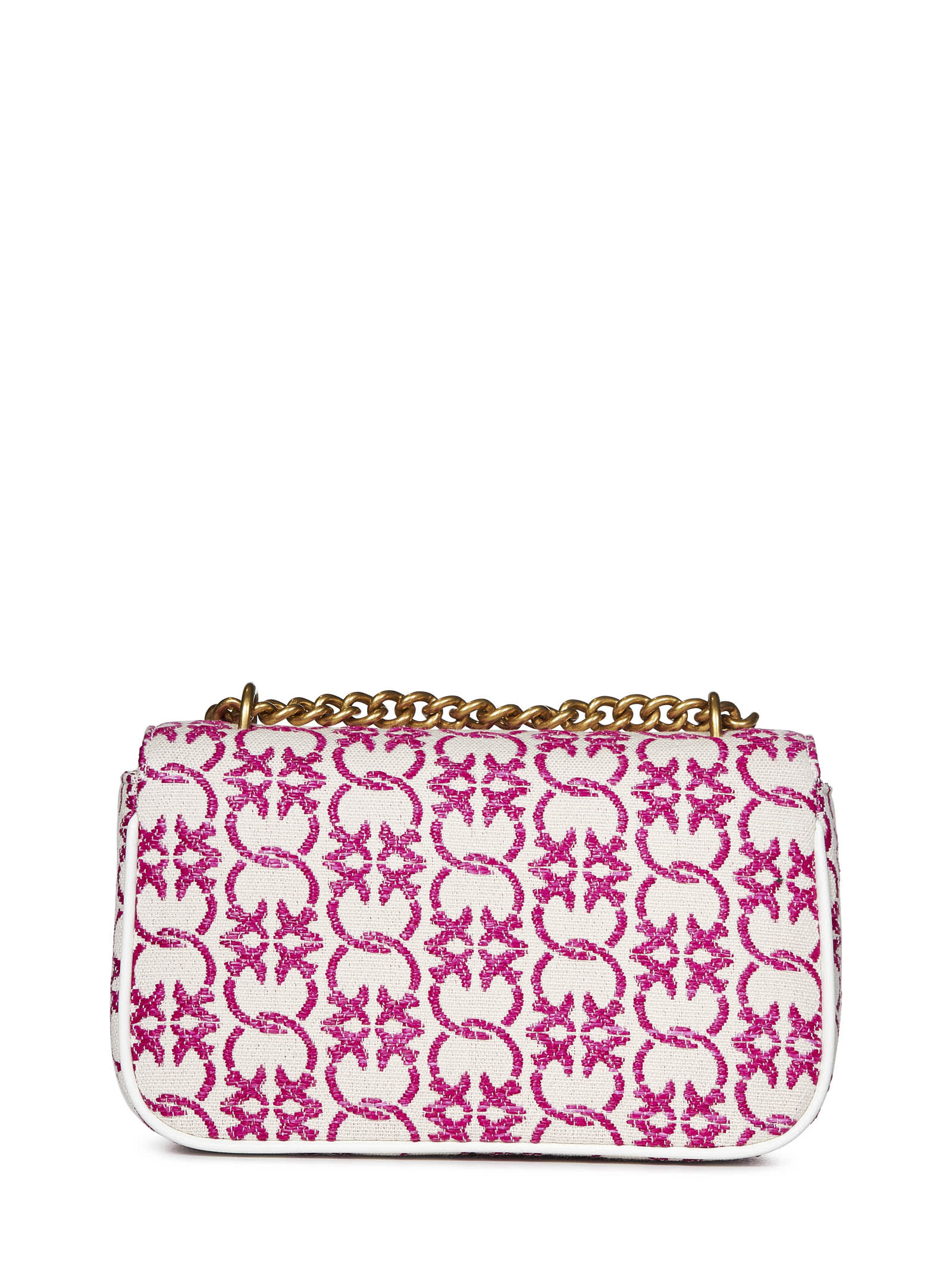 Shop Pinko Mini Love Bag One Shoulder Bag In Pink