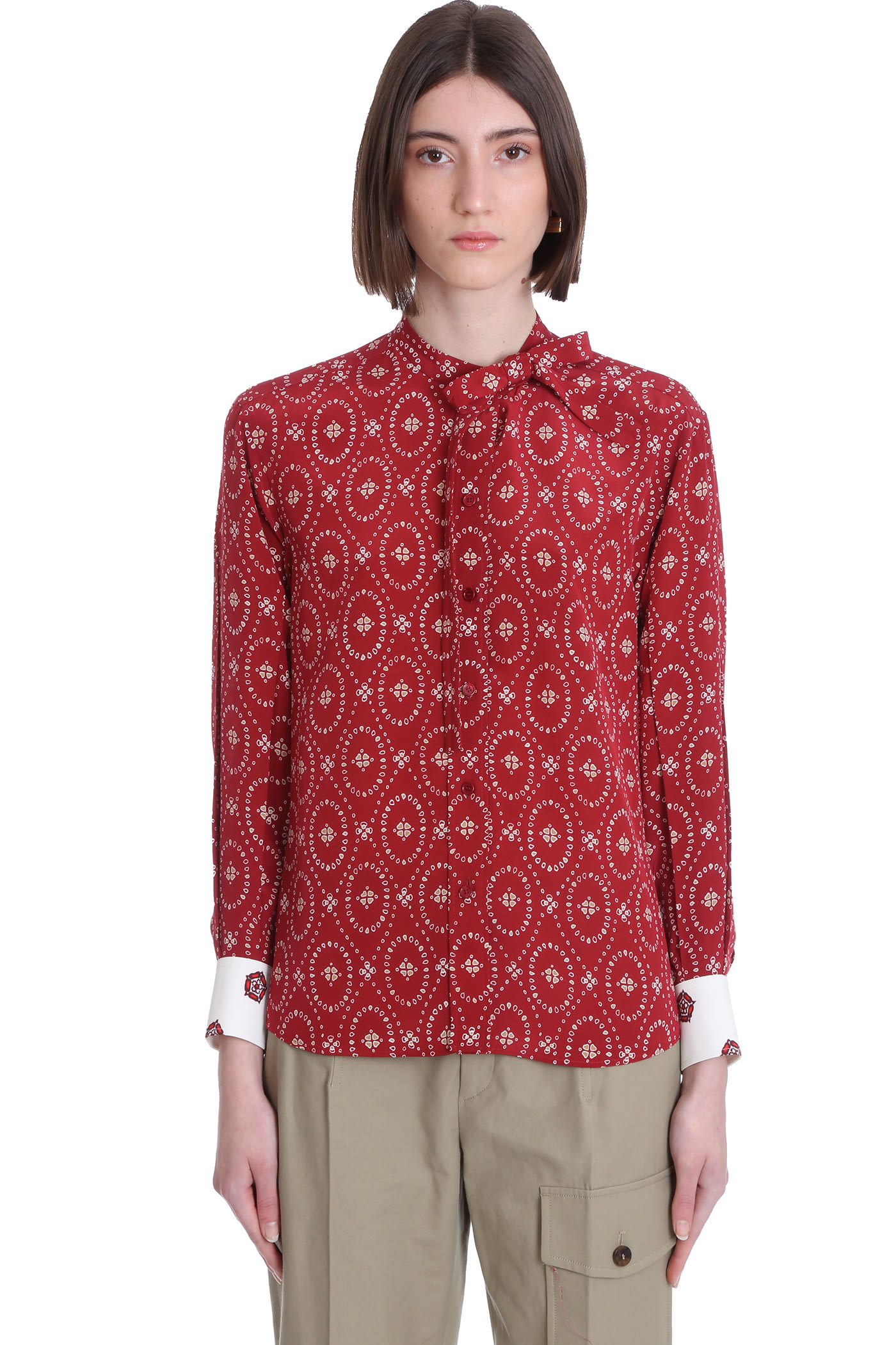 Chloé Shirt In Red Silk