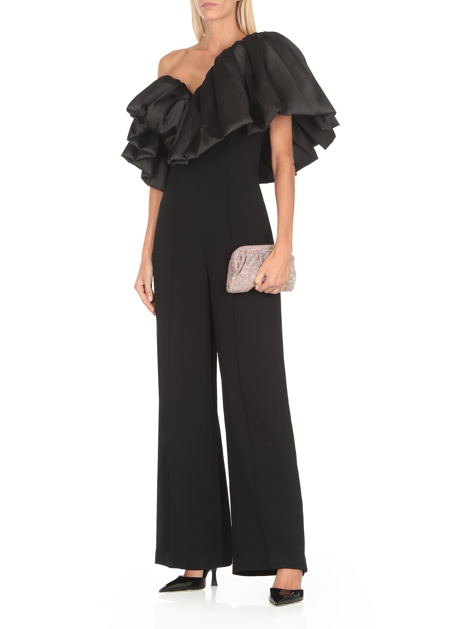 Shop Solace London Perla Jumpsuit In Black