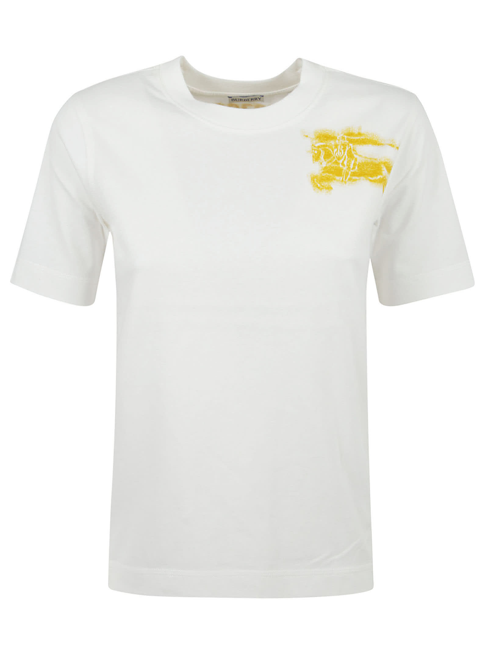 Shop Burberry Logo T-shirt In Salt