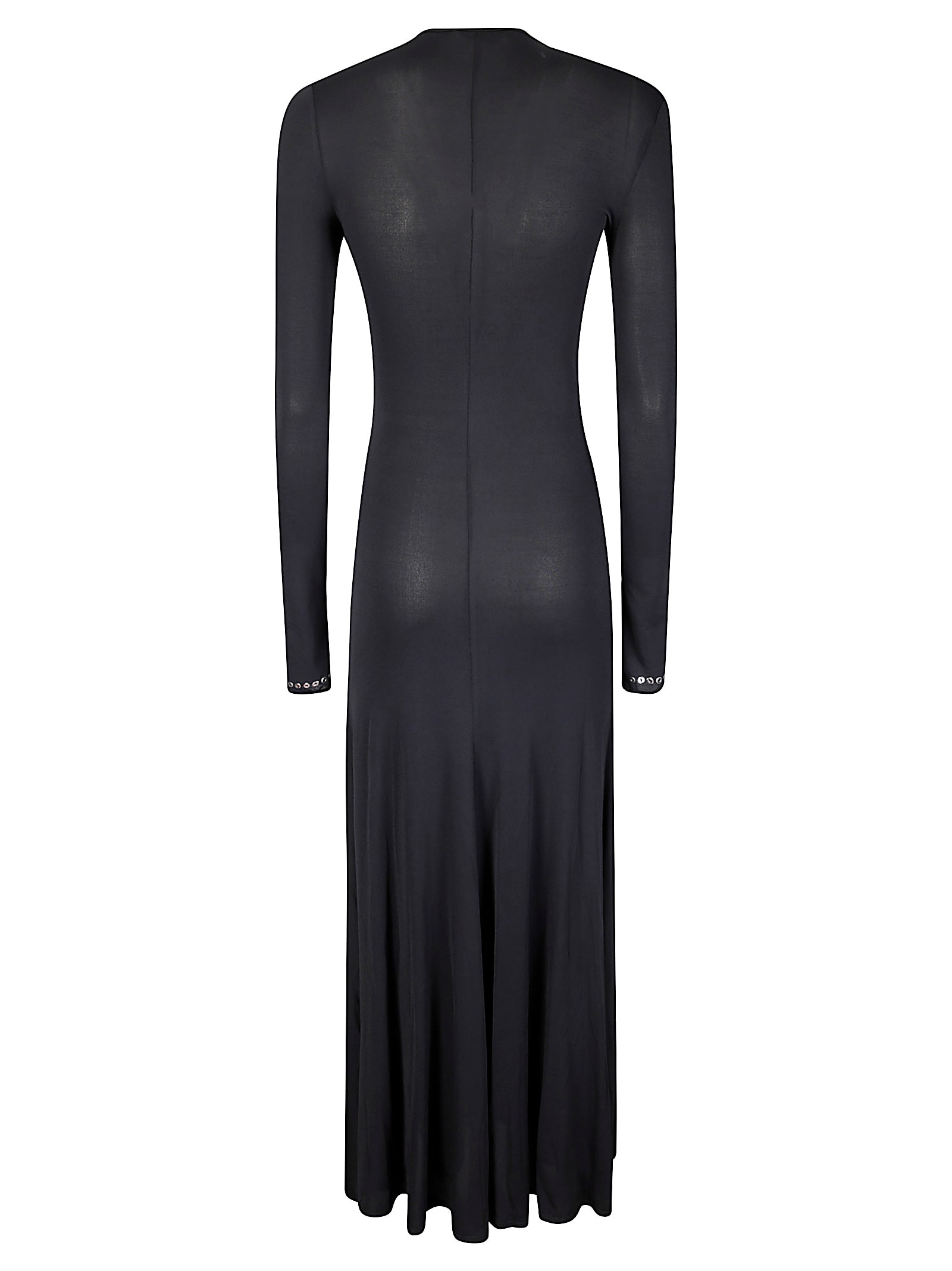 Rabanne Second Skin Effect Long Dress In Black
