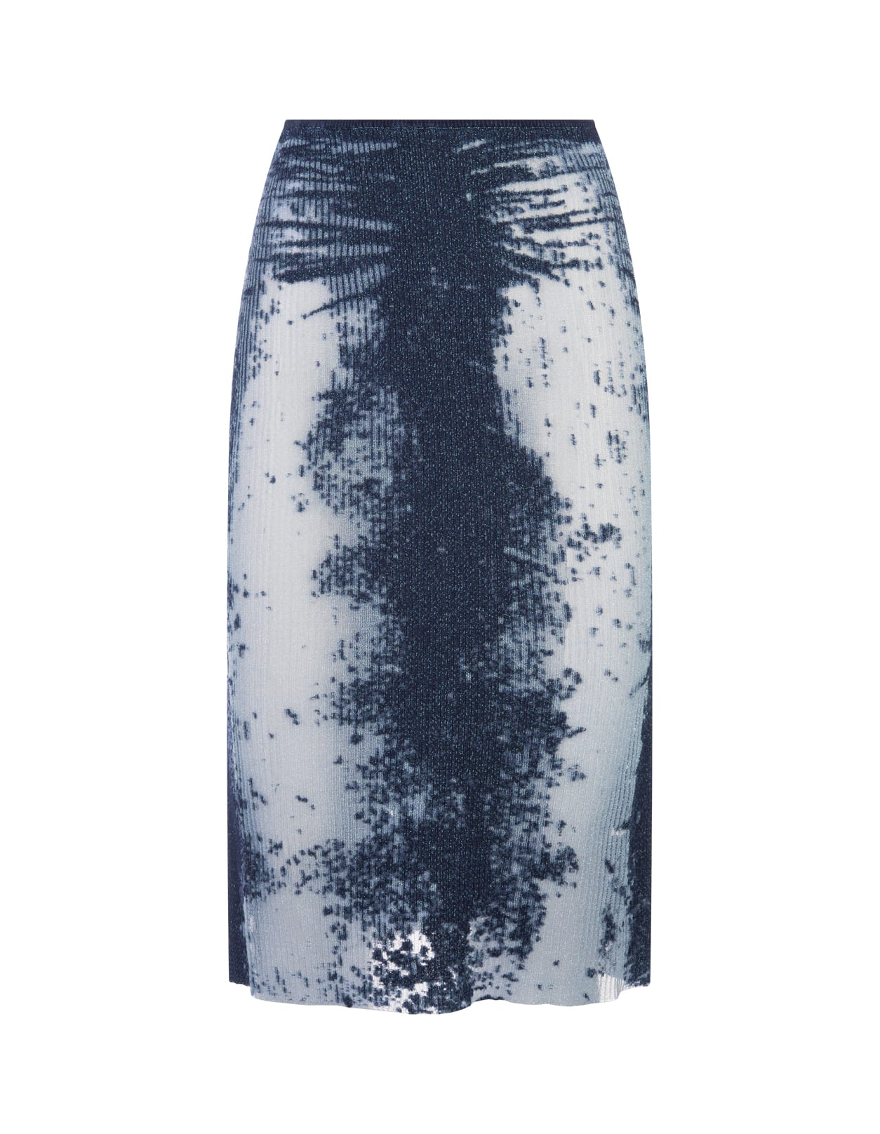 Blue M-begonia Midi Skirt