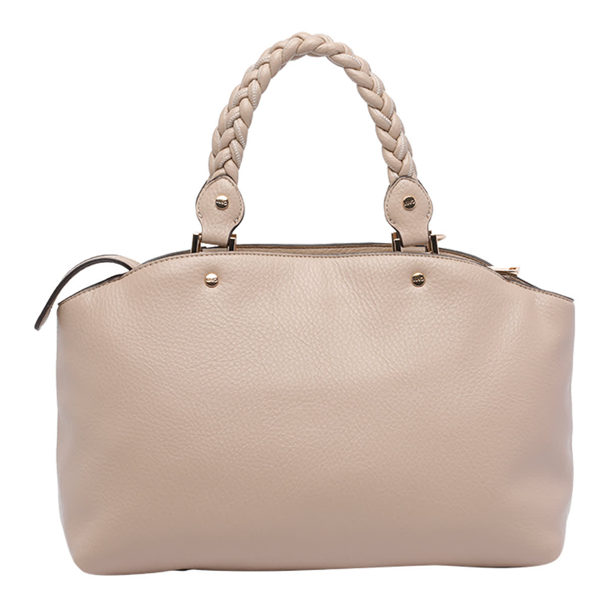 Liu •jo Logo Satchel Bag In Neutral