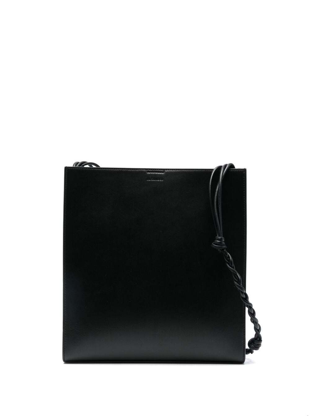 Jil Sander Tangle Knotted-strap Shoulder Bag In Black