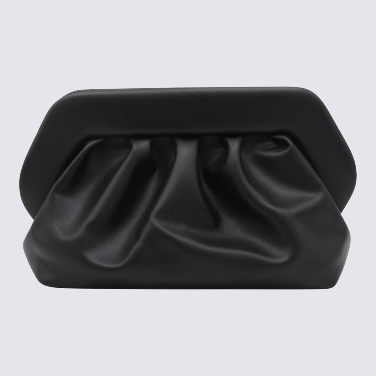 Themoirè Black Tia Clutches In Black