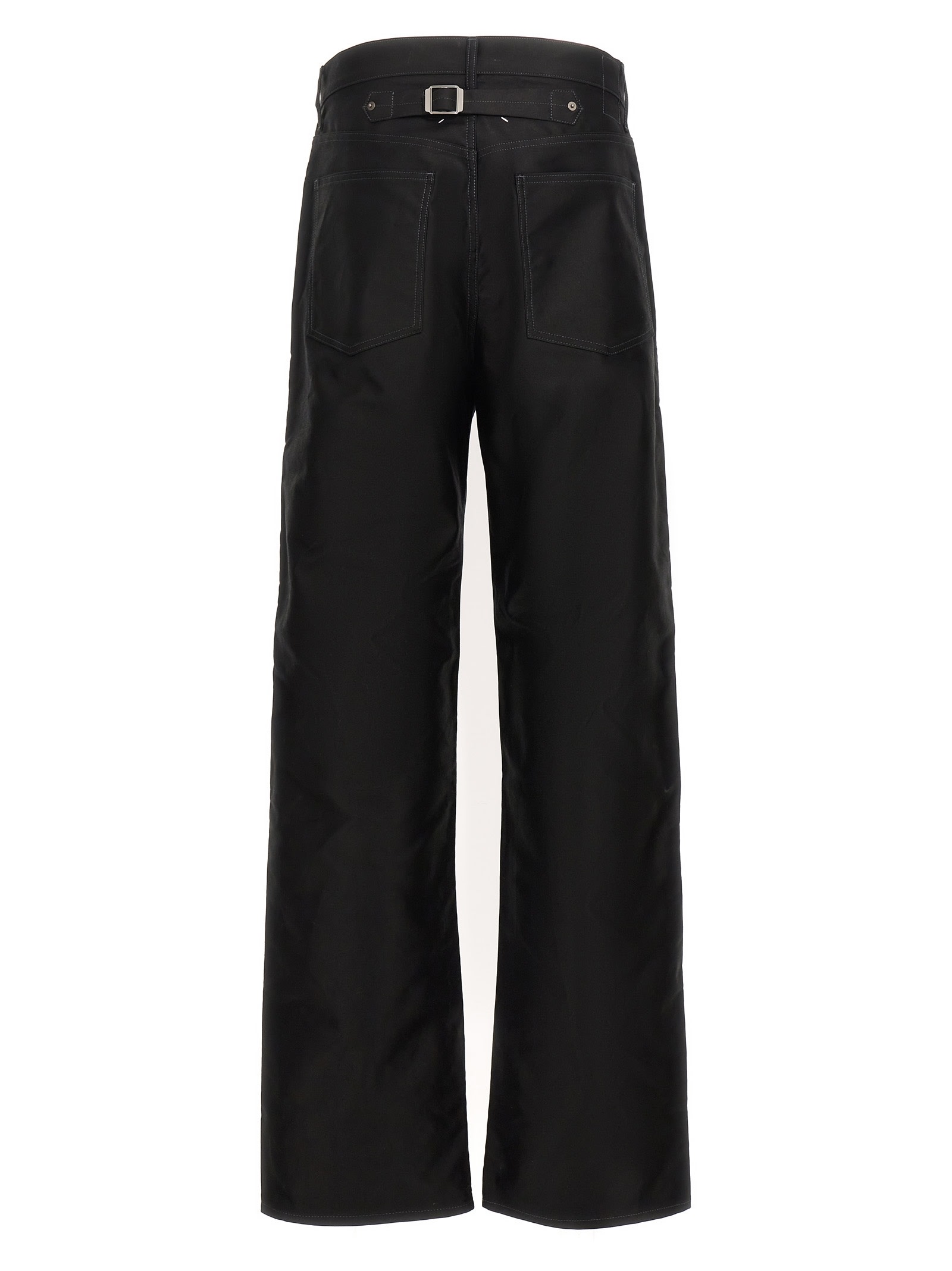 Shop Maison Margiela Martingale Pants In Black