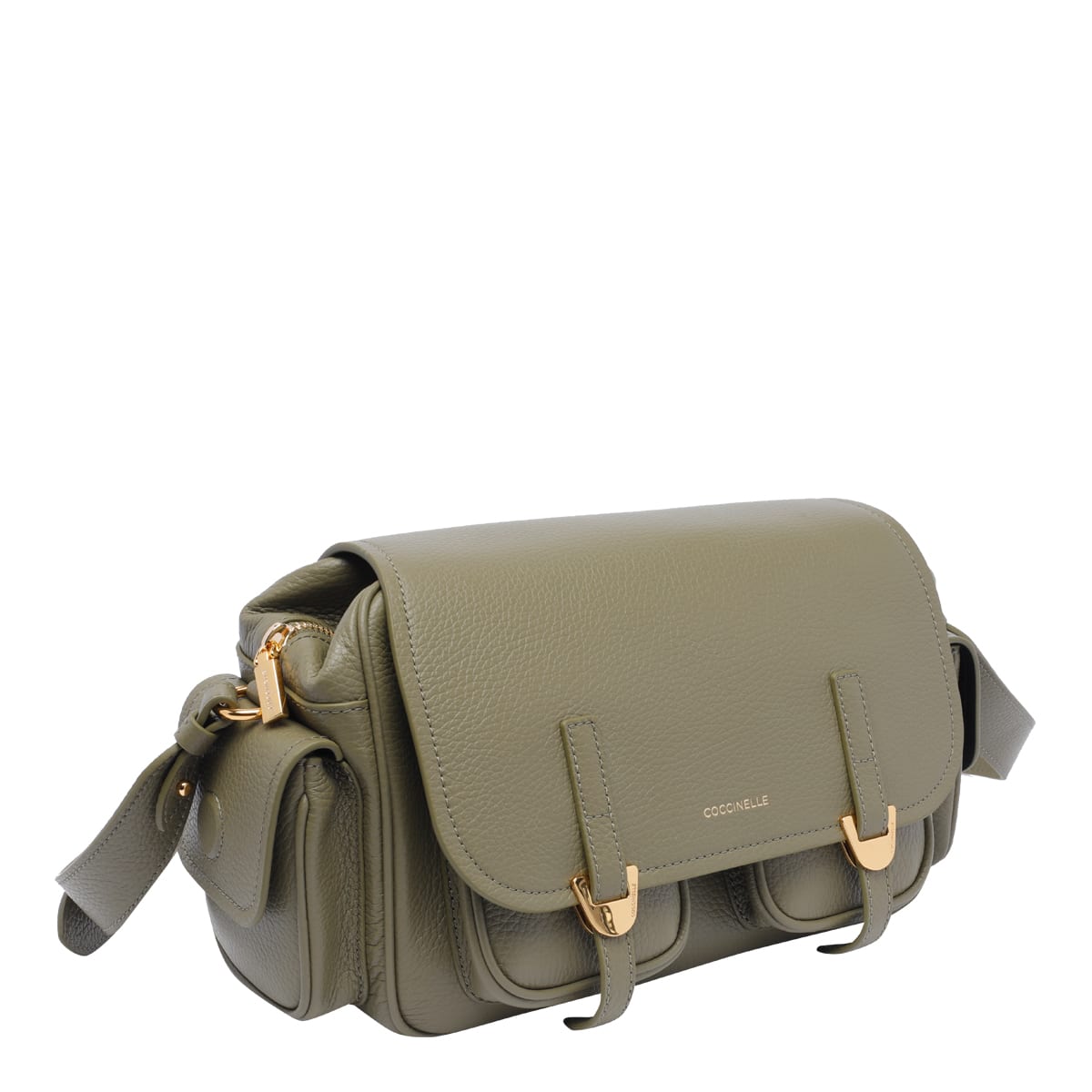 Shop Coccinelle Campus Medium  Crossbody Bag In Green