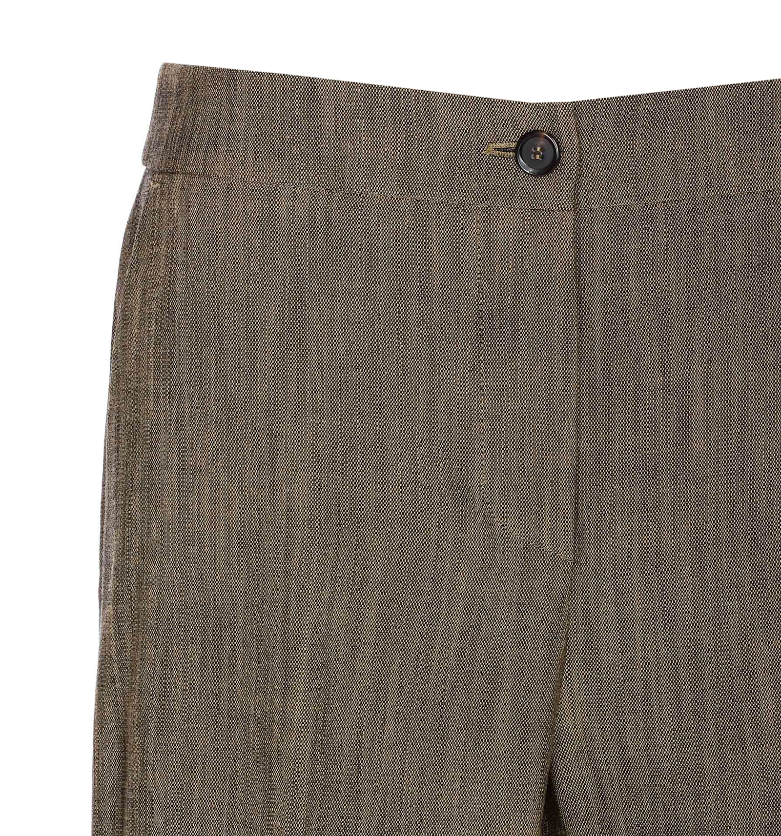 Pinko Straight Leg Trousers With Side Pockets In Brown