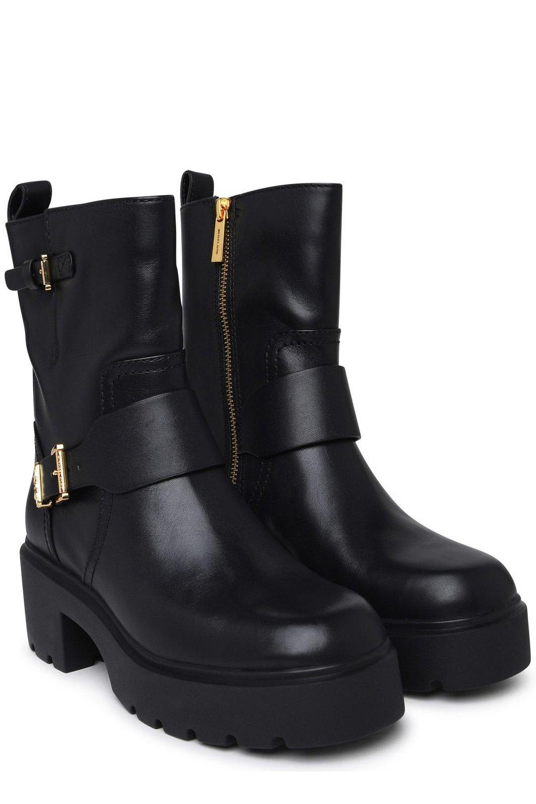 Shop Michael Michael Kors Perry Boots In Black