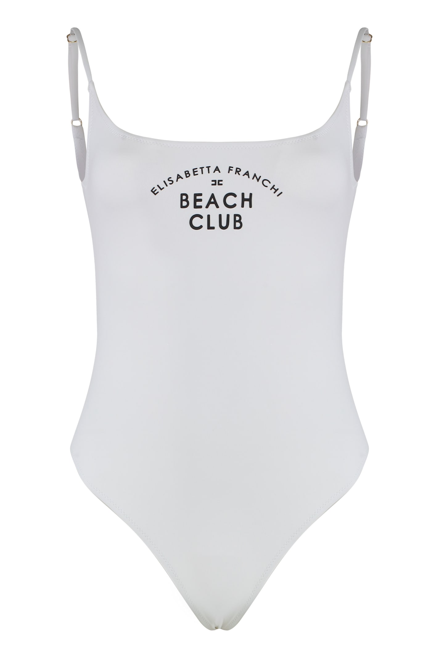 Elisabetta Franchi One-piece Swimsuit In White