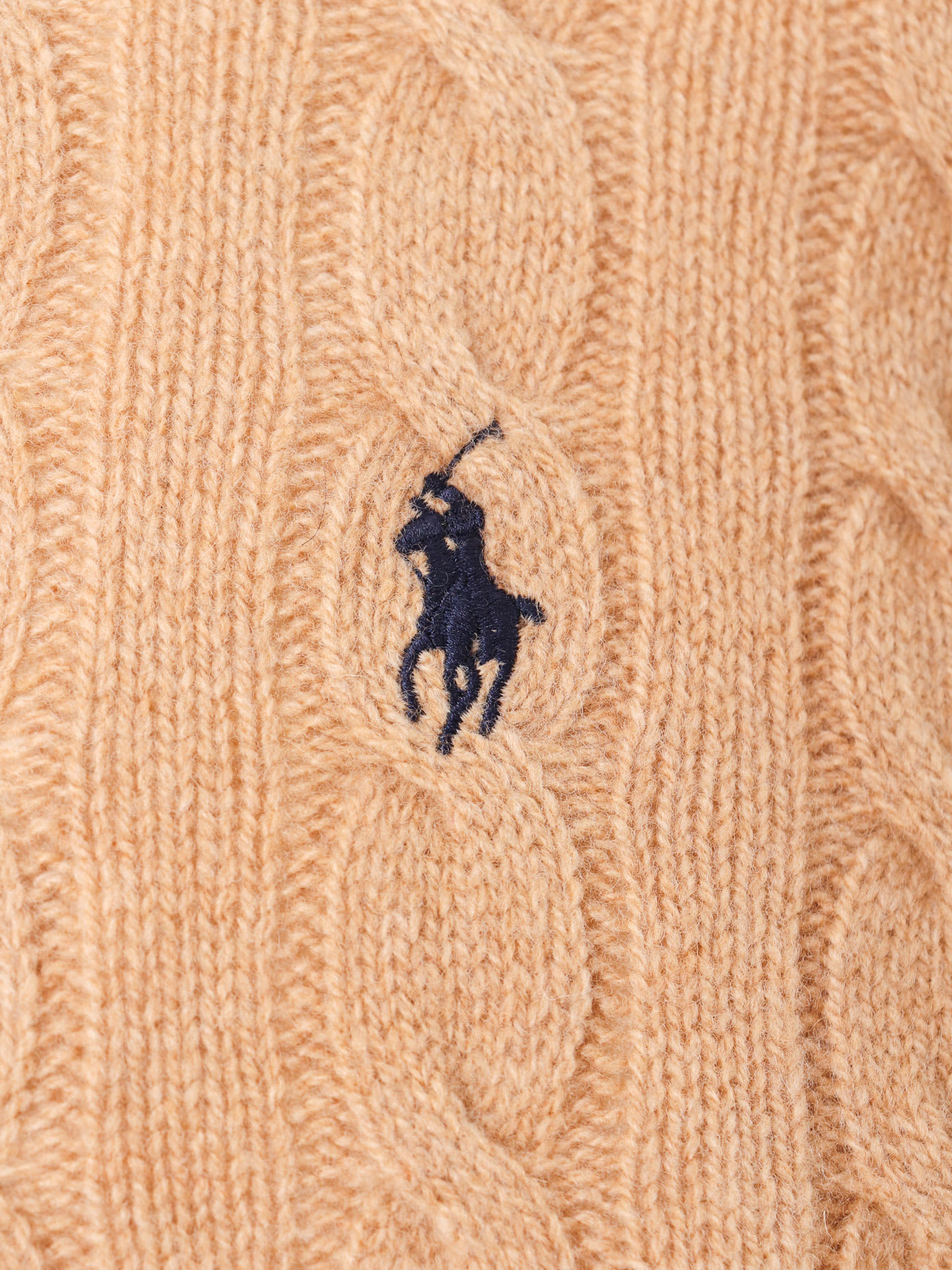 Shop Ralph Lauren Sweater In Camel Melange
