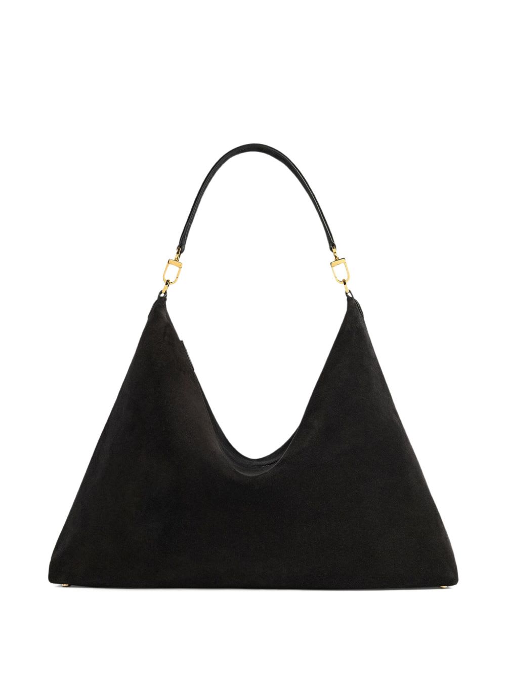 Totême Suede Leather Tote Bag In Black